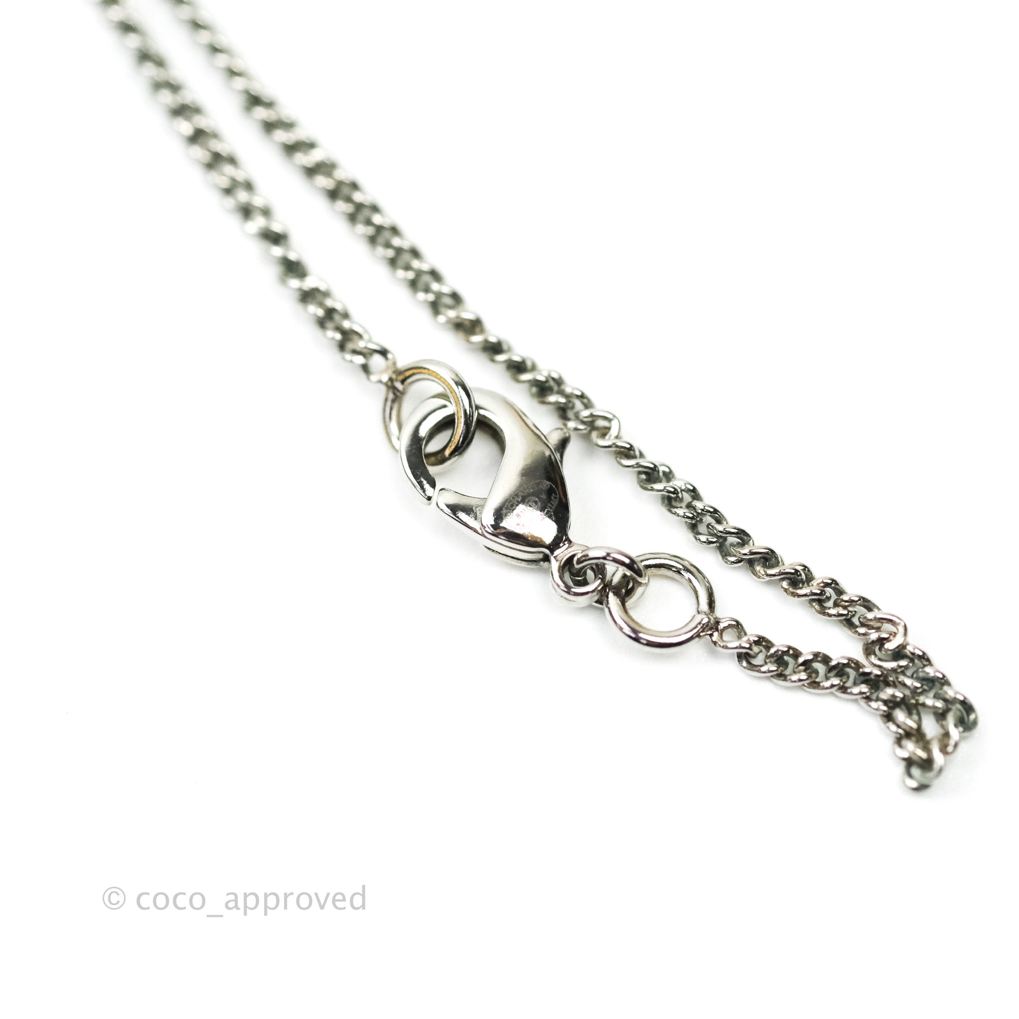 Chanel CC Crystal Necklace for Women - Silver Tone 11V Pendant | Elegant Fashion Jewelry Gift for Birthday, Anniversary & Special Occasions