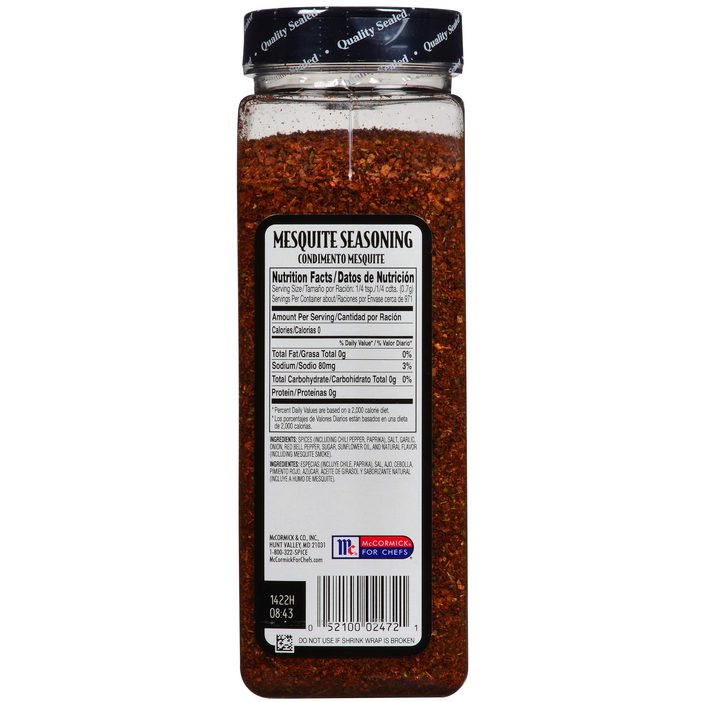 McCormick Grill Mates Mesquite Seasoning 24 oz & Smokehouse Maple Seasoning 28 oz - Premium BBQ Spices for Grilling, Smoking, and Roasting Meat, Chicken, and Vegetables