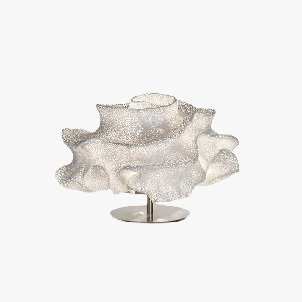 Modern Stainless Steel Flower Design Table Lamp - Elegant Home & Office Decor, Perfect for Living Room, Bedroom, or Study Lighting