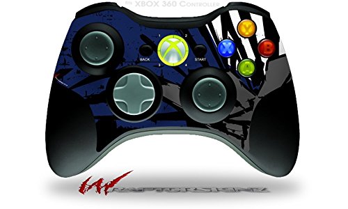 XBOX 360 Controller Skin - WraptorSkinz Baja Blue Navy Decal | Gaming Protection