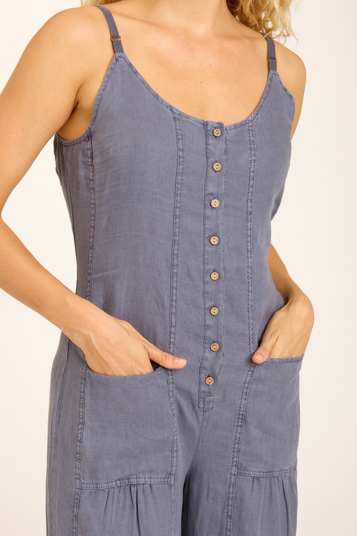 Stylish Macauley Crop Jumpsuit for Women - Trendy Summer Romper with Short Sleeves & Belt | Perfect for Beach, Vacation, and Casual Outings