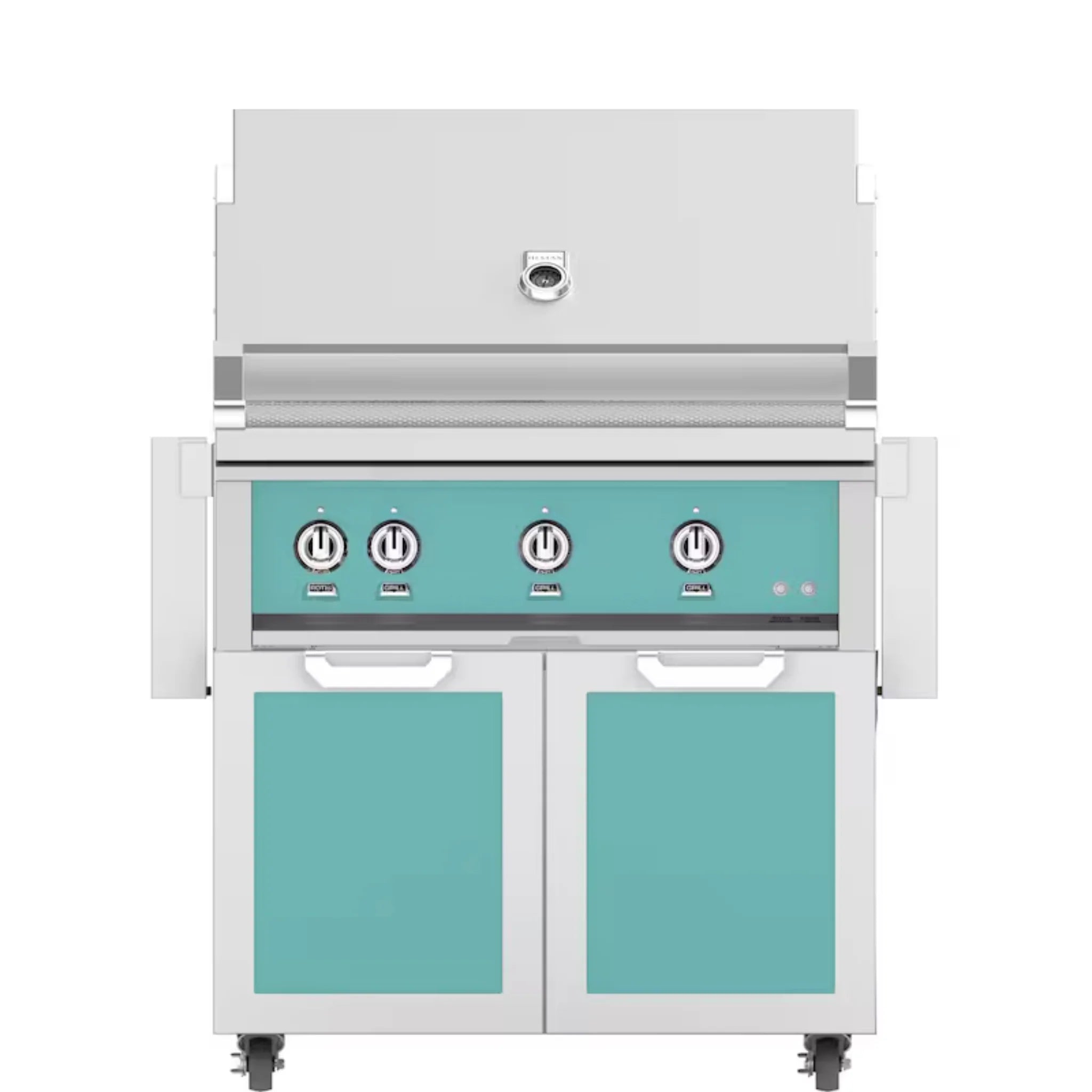 Hestan 36-Inch Freestanding Gas Grill with Double Access Doors - GBR36 GCD36 Model - Perfect for Outdoor Cooking, Backyard BBQs, and Patio Entertaining