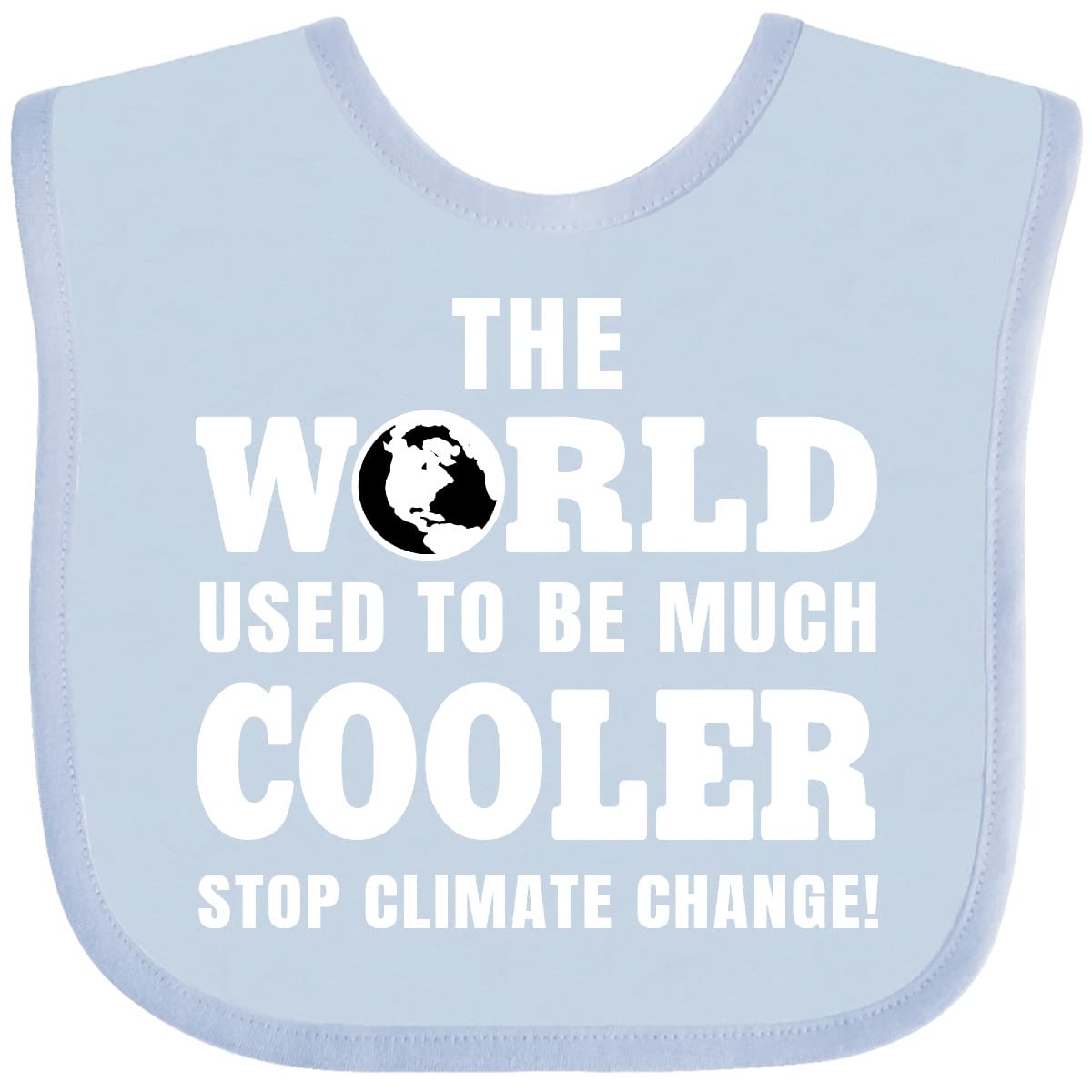 Inktastic Climate Change Baby Bib - Eco-Friendly for Kids