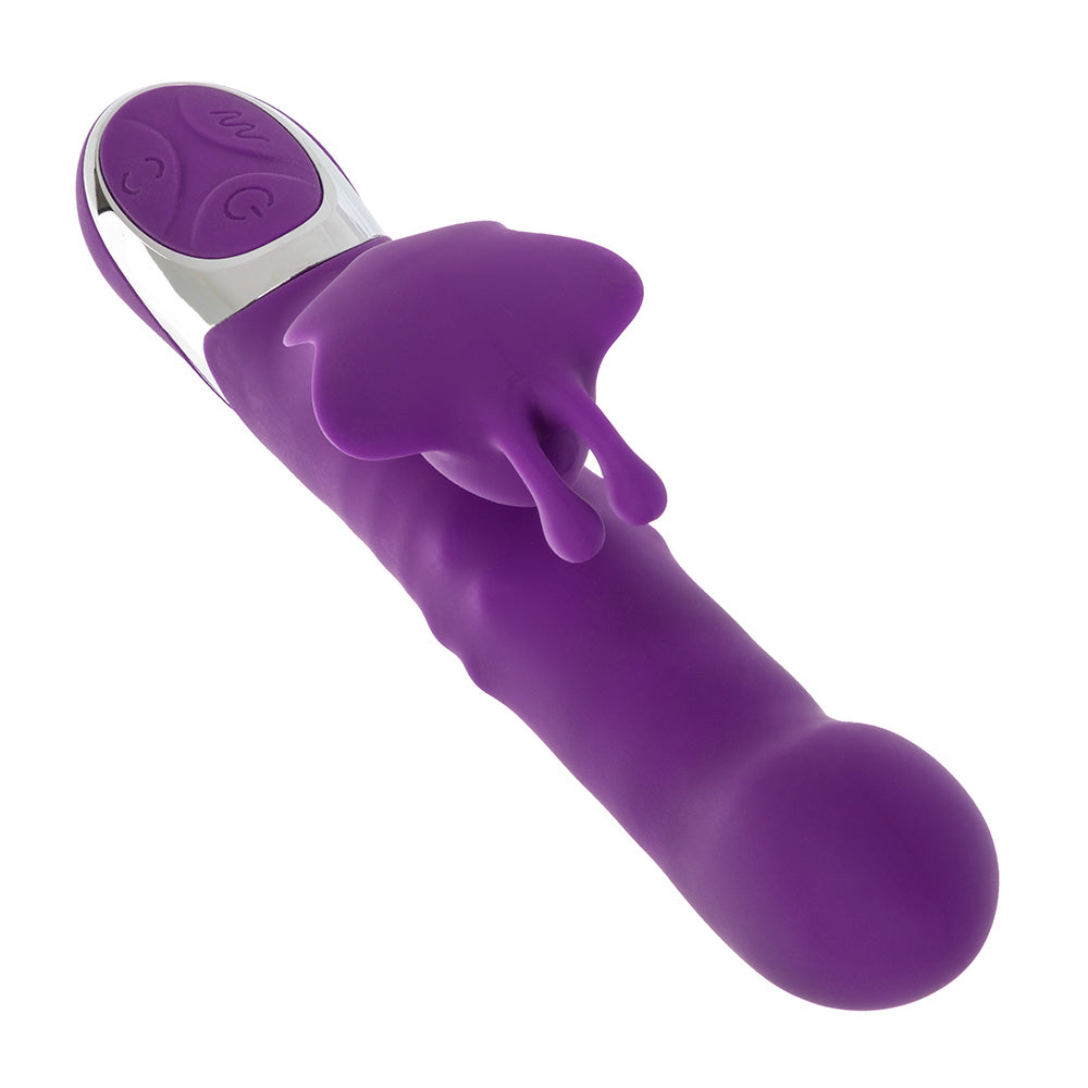 Enchanted Flutter Thrusting Rabbit Vibrator with Rotating Beads - Powerful Dual Stimulation for Women, G-Spot & Clitoral Pleasure - Perfect for Couples Play & Solo Intimate Moments
