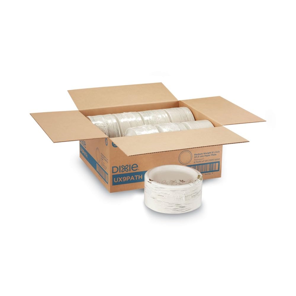Dixie UX9PATH Mediumweight Paper Plates 8.5