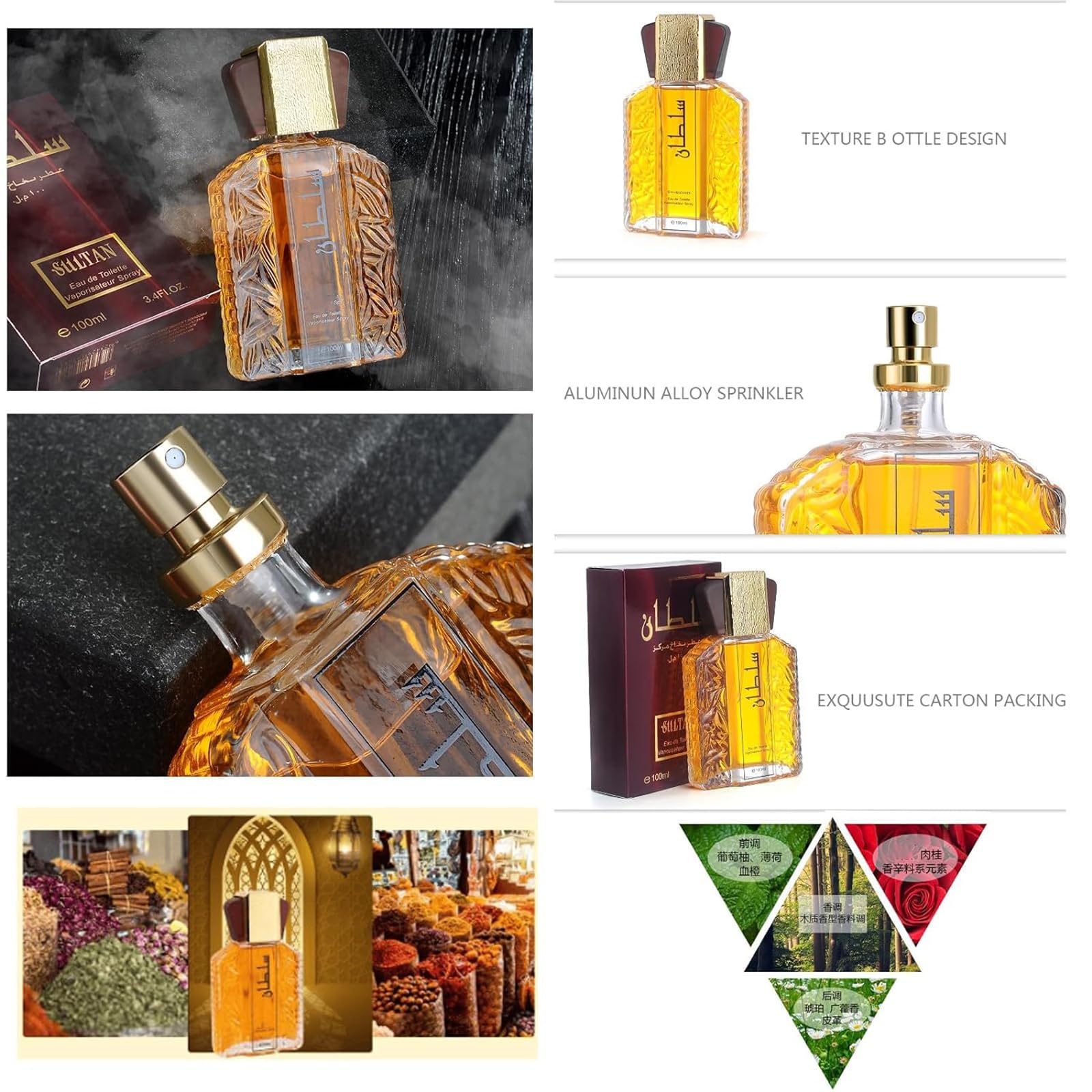 Premium Arabian Perfume Oil for Men - Long Lasting Dubai Fragrance, Elegant Arabic Cologne with Unique Scent - Attractive & Masculine (1PC) - Perfect for Date Nights, Special Occasions & Daily Wear