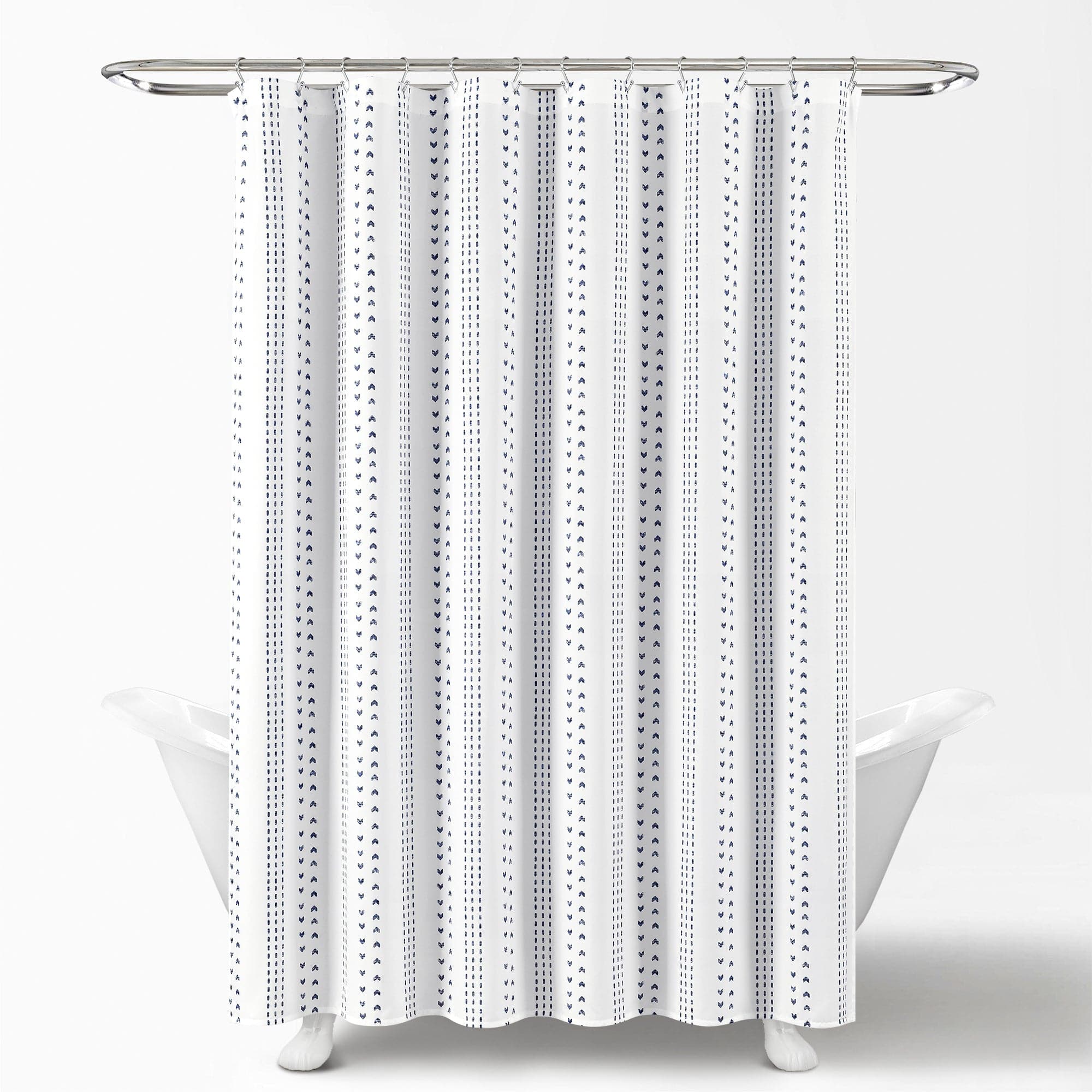 Stylish Hygge Stripe Shower Curtain - Waterproof Bathroom Decor for Cozy Scandinavian Style - Perfect for Small Bathrooms & Spa-Like Retreats