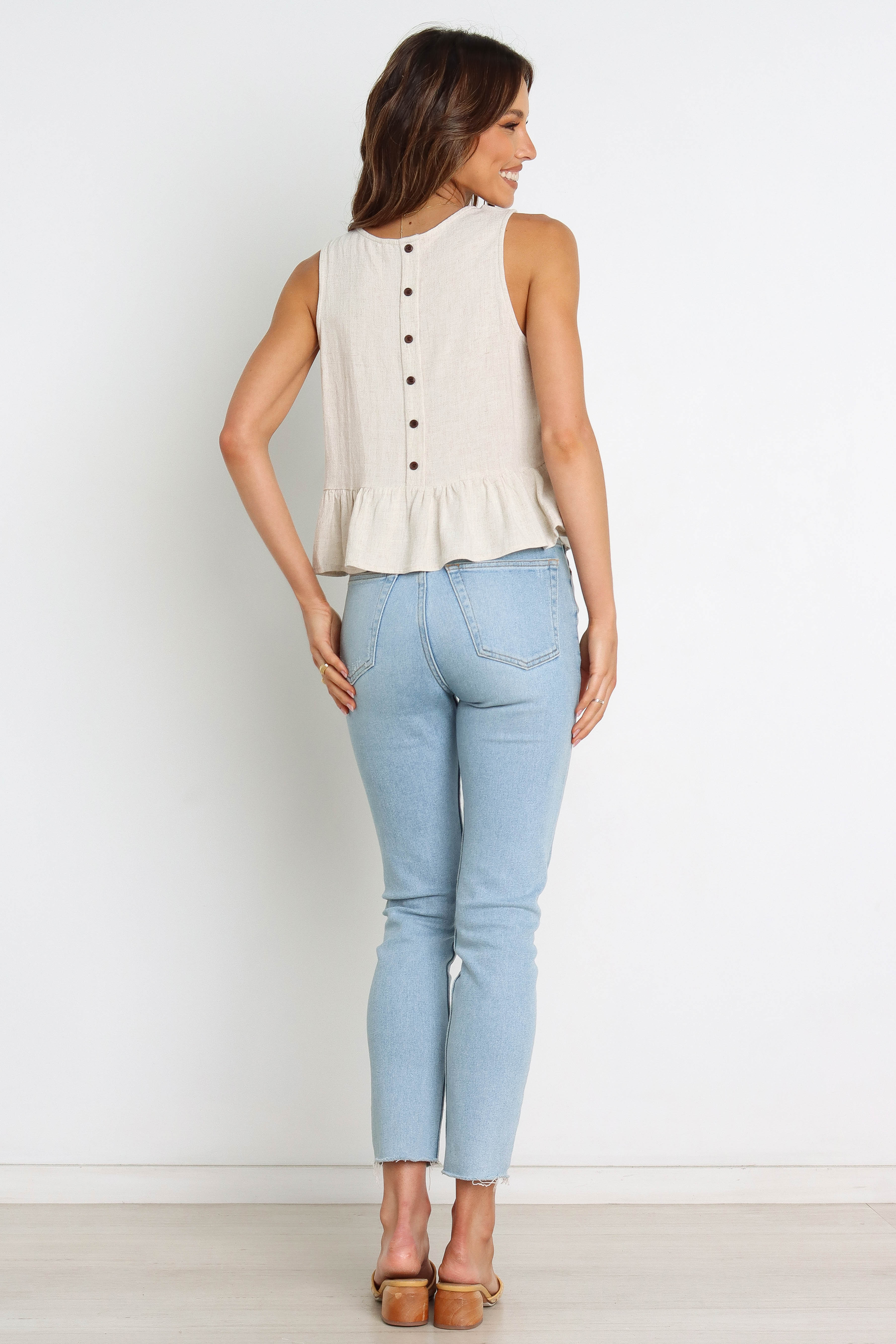 Acoustic Top Beige - Soft & Stylish Women's Blouse for Casual Wear, Office & Date Night Outfits