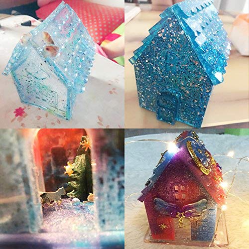 **Hofumix Christmas Silicone Molds for Baking - 2 Sets of Cake & Chocolate Molds - Xmas House Decorations for Holiday Parties, DIY Desserts, and Festive Treats**
