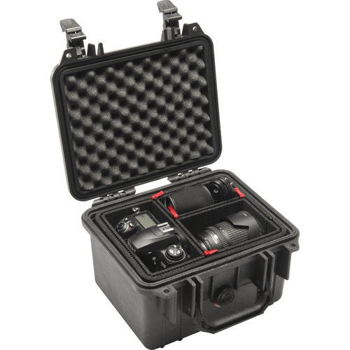 Pelican 1300 Protective Case with Foam Insert - Waterproof, Crushproof & Dustproof Hard Case for Camera, Electronics & Tools - Perfect for Travel, Outdoor Adventures & Equipment Storage (Black)