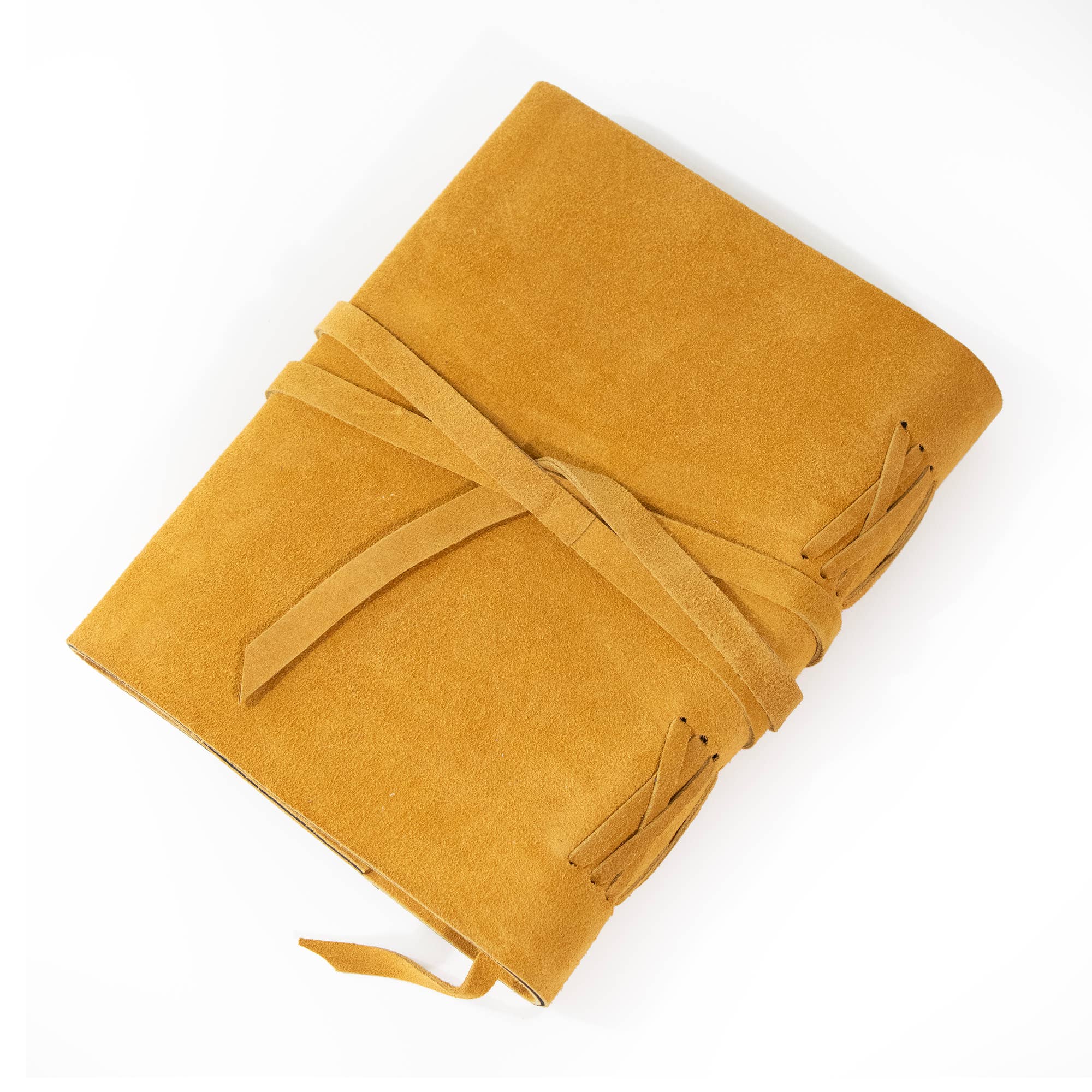 Premium Large Dijon Yellow Suede Journal - Leather Bound Writing Notebook for Travel, Work & Creative Inspiration | Perfect Gift for Writers & Professionals