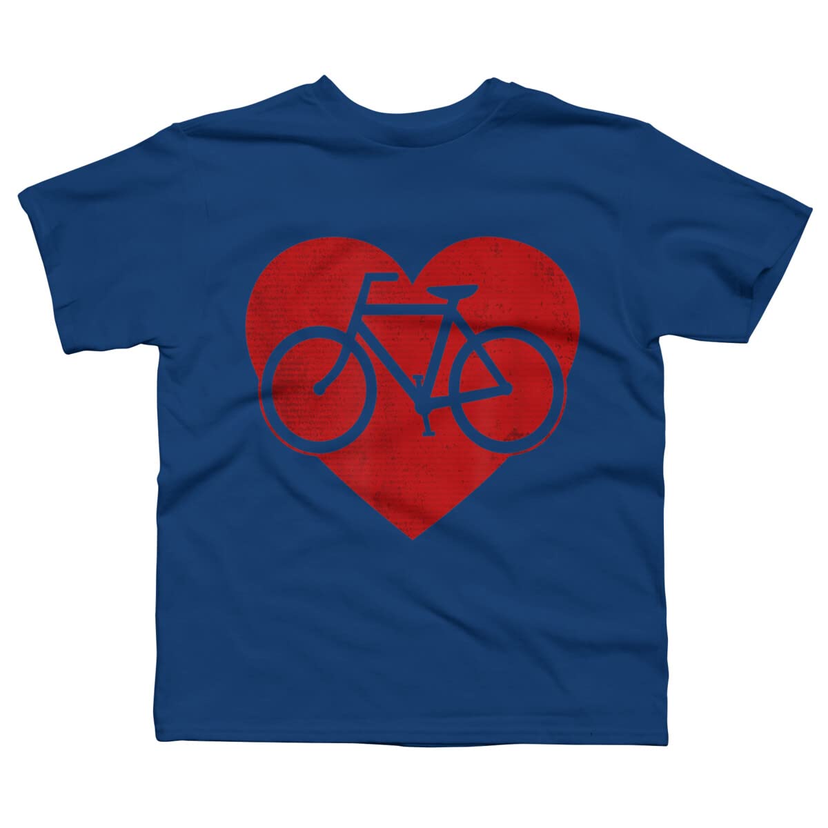 Design By Humans Boys Valentine's Day Bicycle Heart Graphic T-Shirt - Cute Kids Valentine Outfit for School & Family Photos