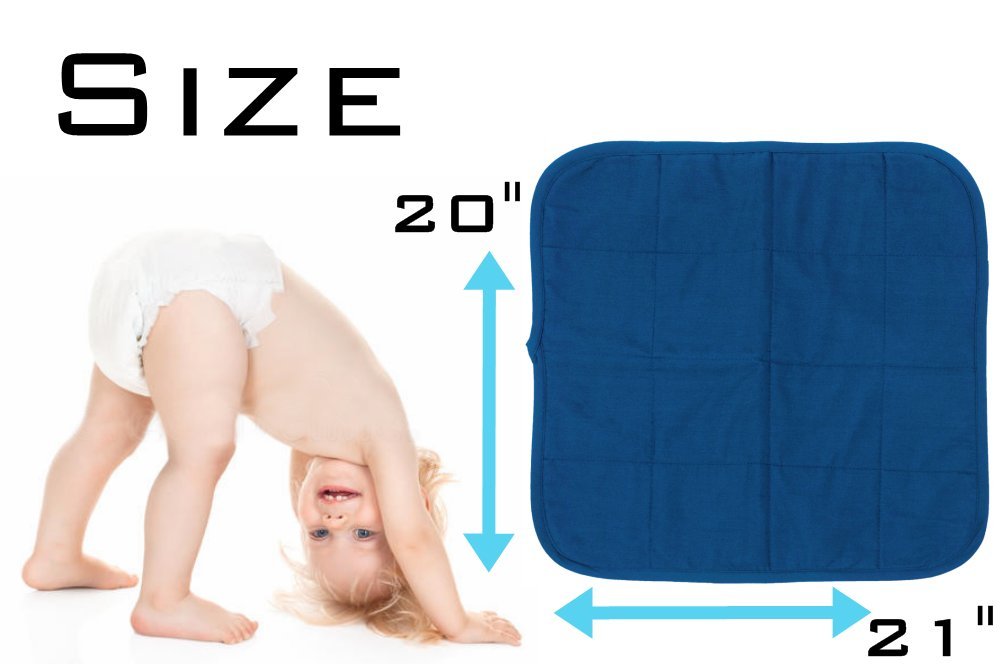 Comfort Finds Baby Changing Pad - Absorbent Reusable Diaper Changing Mat - Portable Waterproof Toddler Changing Liner (Navy, Single Pack) - Perfect for Nursery, Travel & On-the-Go Diaper Changes