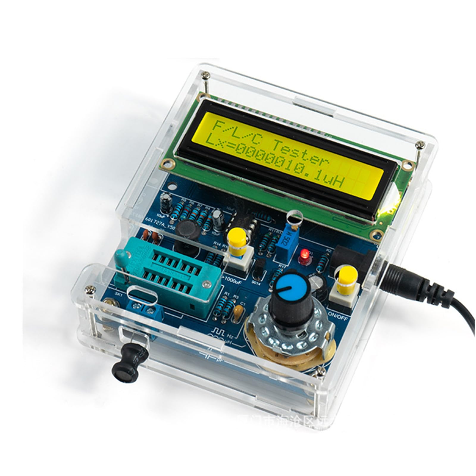 Digital LCD Frequency Counter & Capacitance Meter Tester Kit - Accurate Hz & Capacitance Measurement for Electronics, DIY Projects, and Electrical Testing