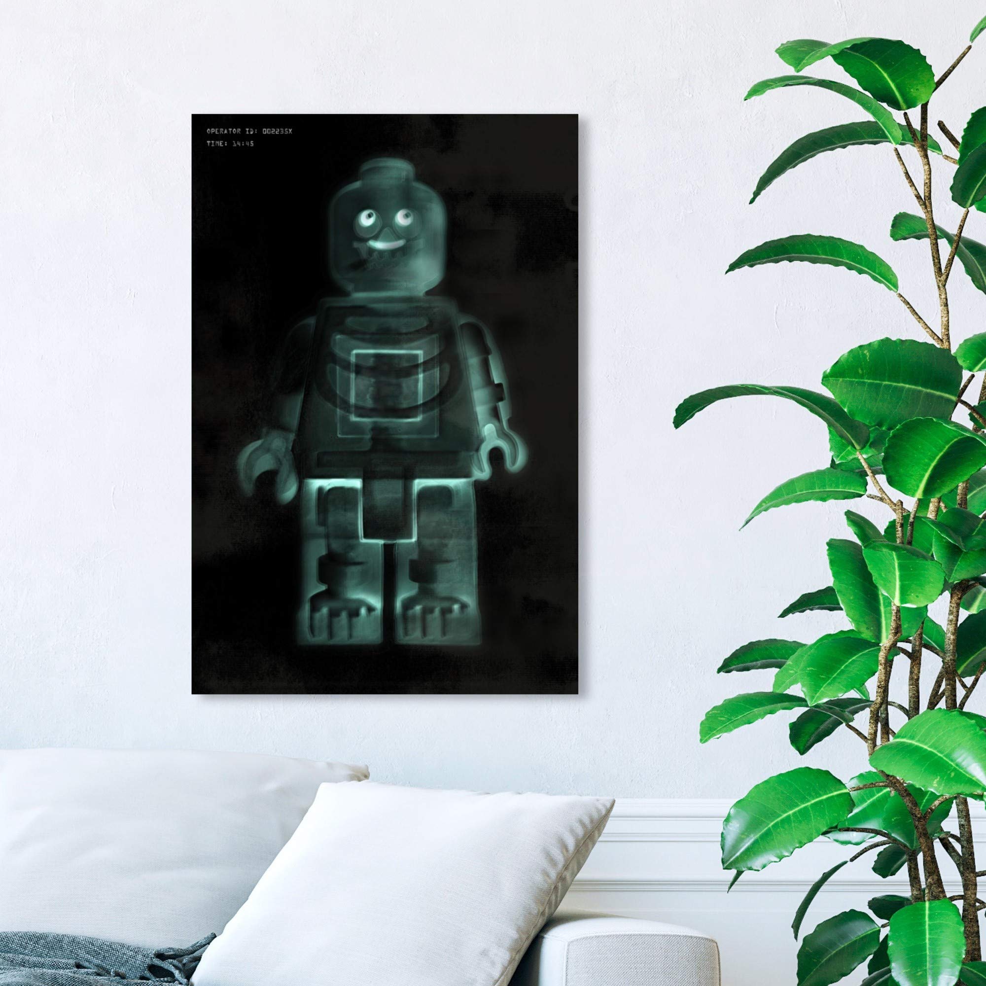 Building Toyman X-Ray Wall Art Canvas Print - Modern Home Decor for Kids Room, Playroom & Nursery - 24