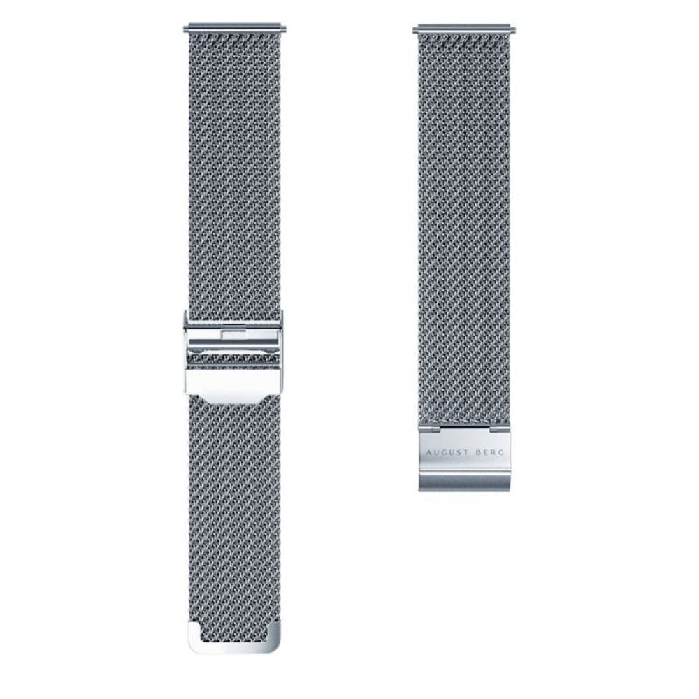 August Berg X Morris & Co. Silver Milanese Mesh Strap Unisex Watch M1WB0530E20MSL - Elegant Timepiece for Business, Casual & Special Occasions
