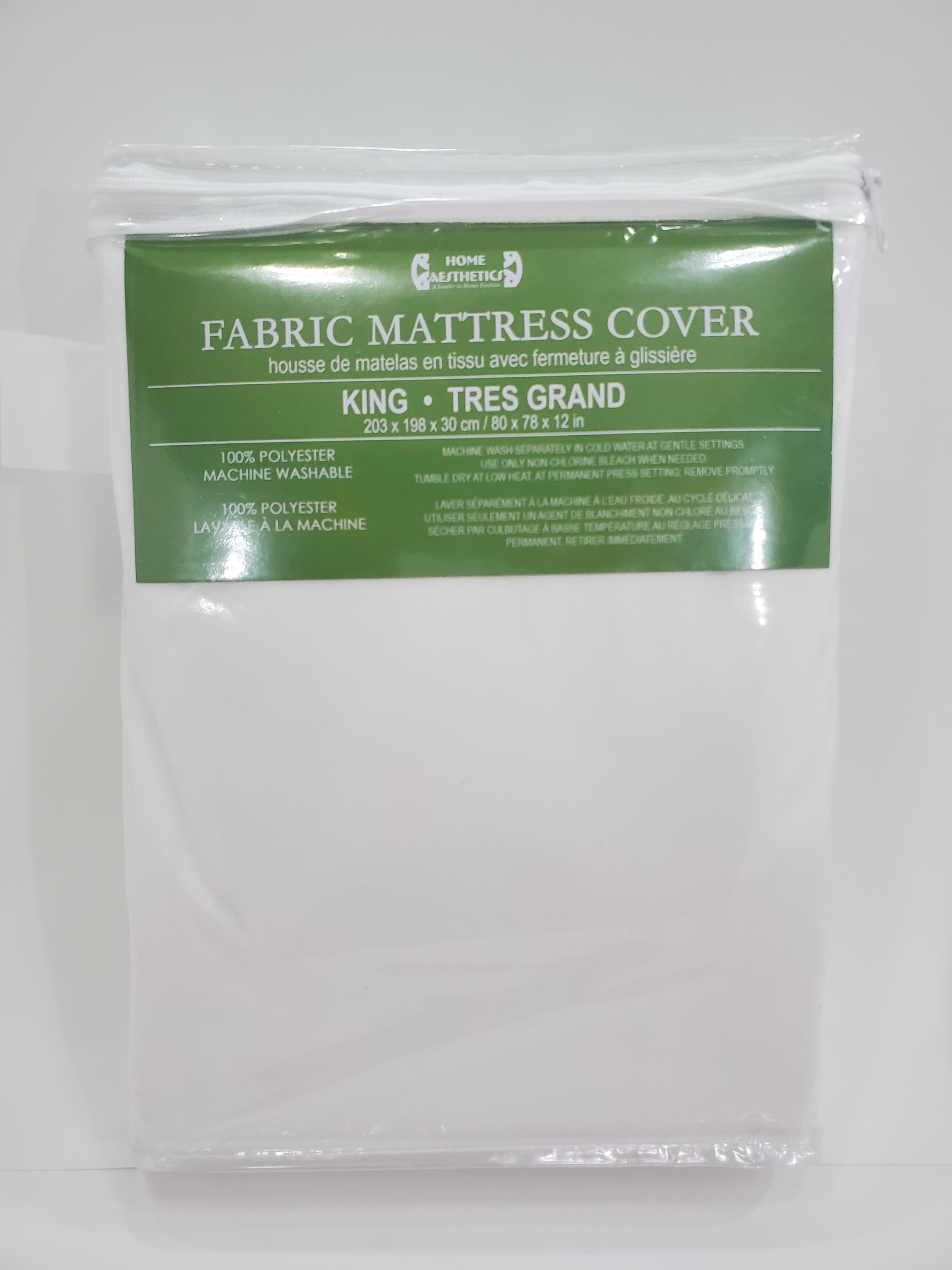 Premium King Size Mattress Protector with Zipper - Waterproof & Breathable Cover - Home Aesthetics HA 1506K - Ideal for Allergy Relief & Bed Protection