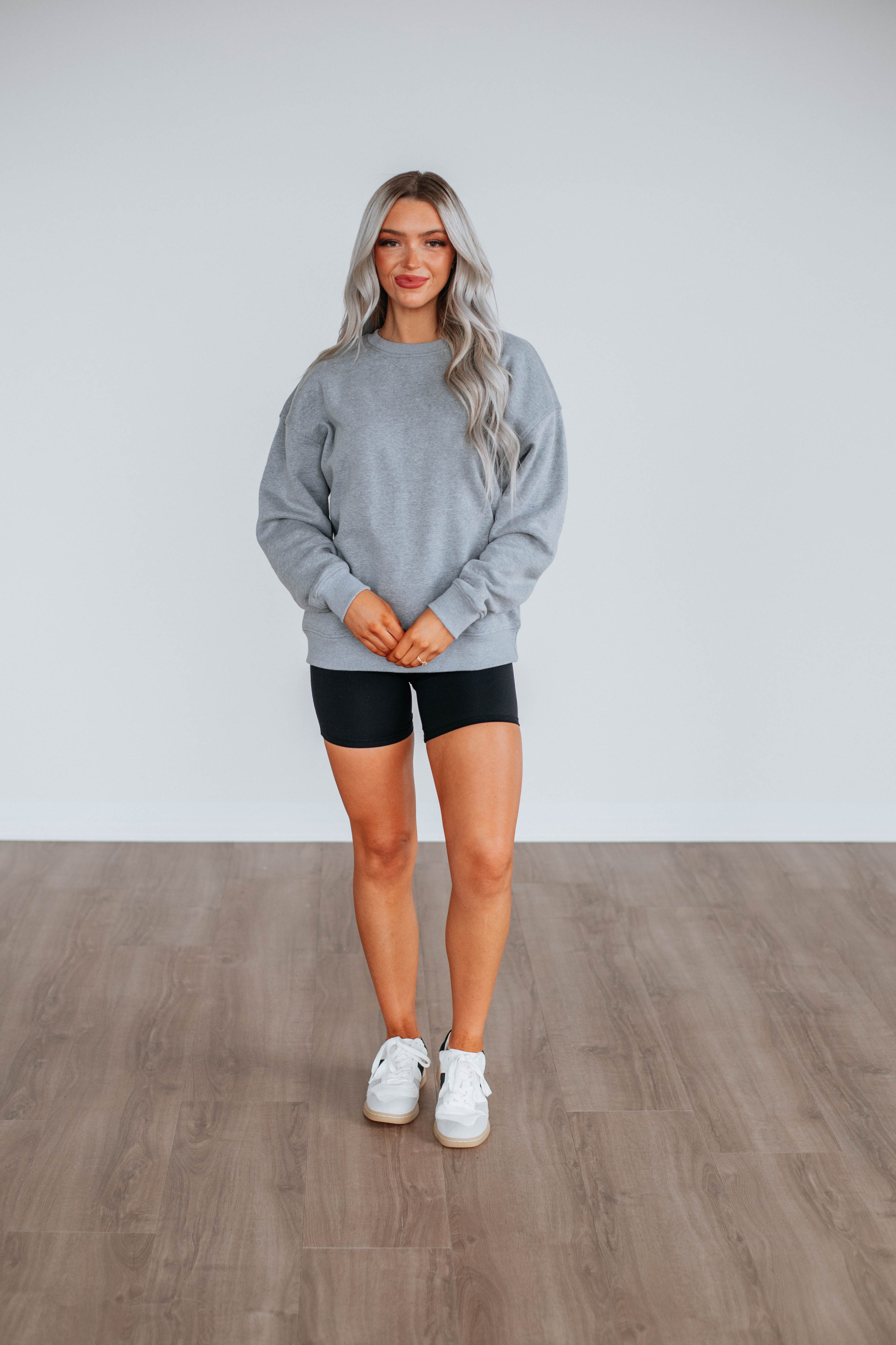 Jandi Lounge Crewneck Sweatshirt - Soft Heather Grey Pullover for Men & Women | Perfect for Casual Wear, Lounging & Street Style