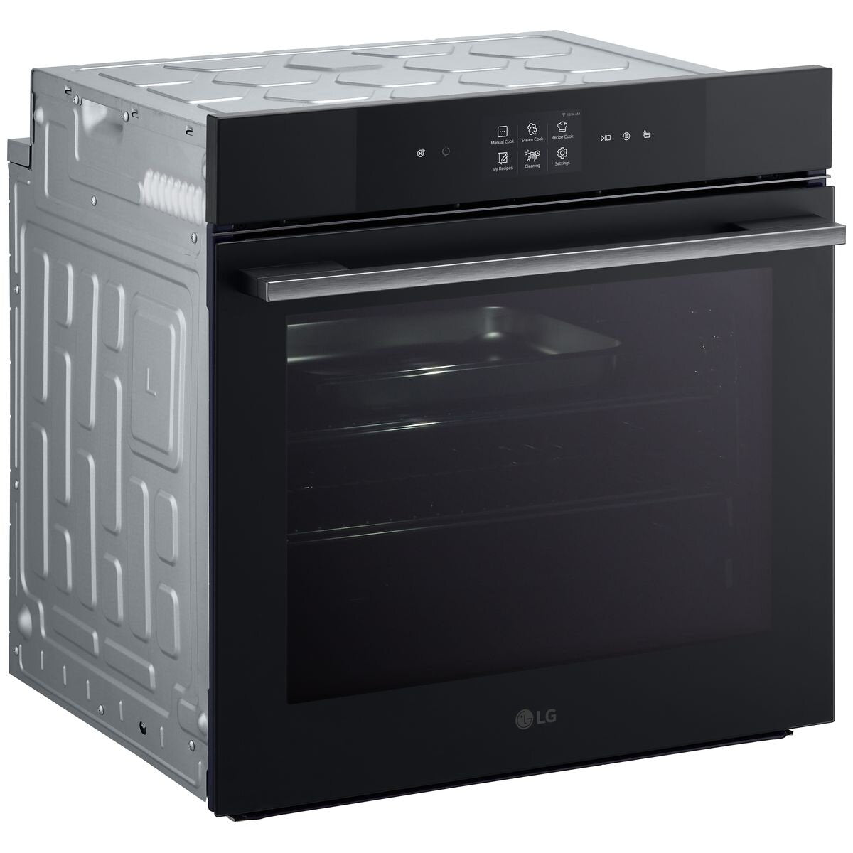 LG 60cm InstaView Series 9 Full Steam Oven with Black Glass - BO609B2BG4 | Smart Countertop Microwave Oven for Modern Kitchens, Baking & Healthy Cooking
