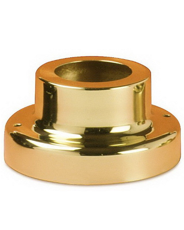 Designer Outdoor Pier Mount Lighting Base 1901 PB - Polished Brass Finish for Exterior Fountain & Garden Decor | Perfect for Patio, Poolside & Landscape Lighting