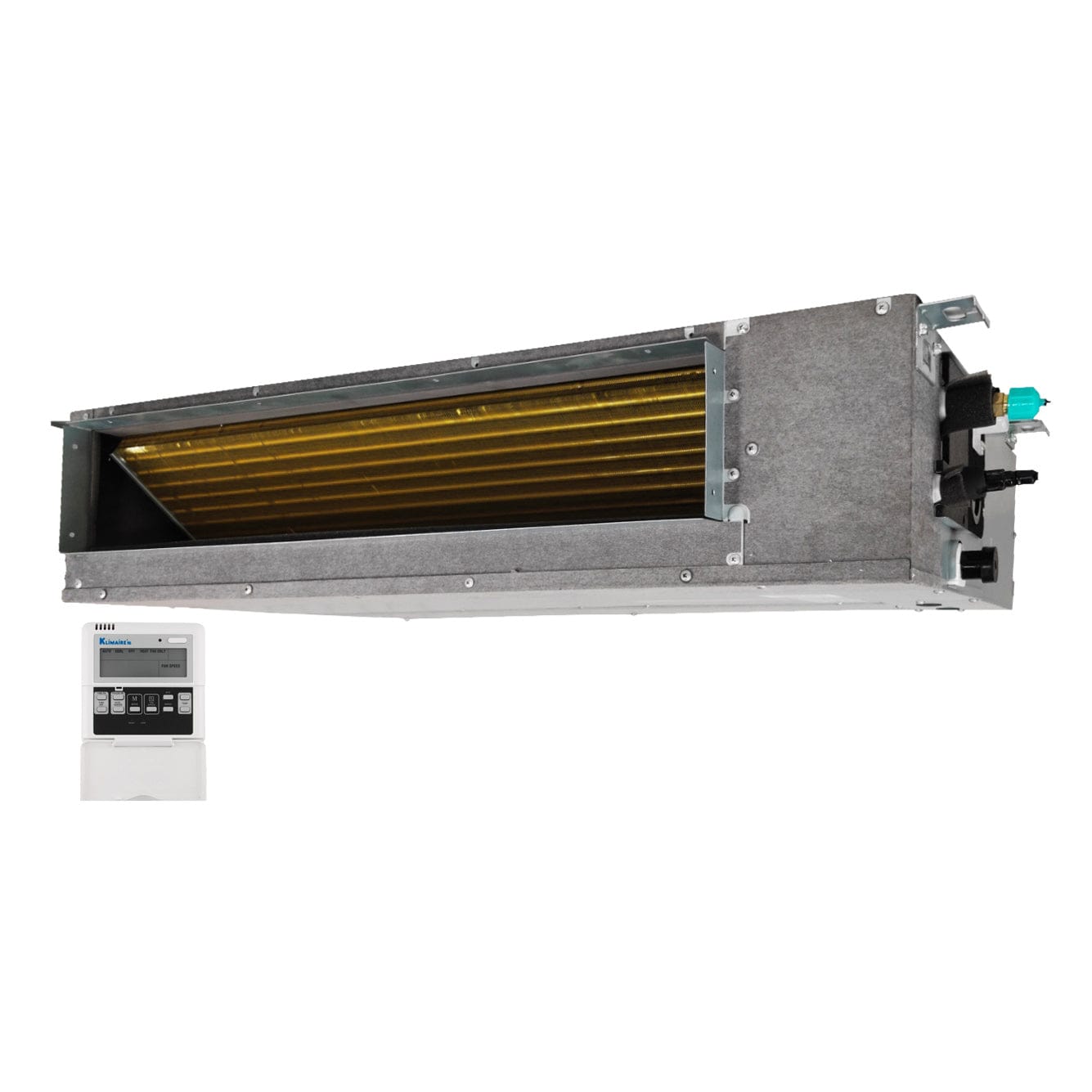 12000 BTU Ducted Recessed Fan Coil Unit - 208/230V KDIP12 H2 - Perfect for Commercial & Residential HVAC Systems