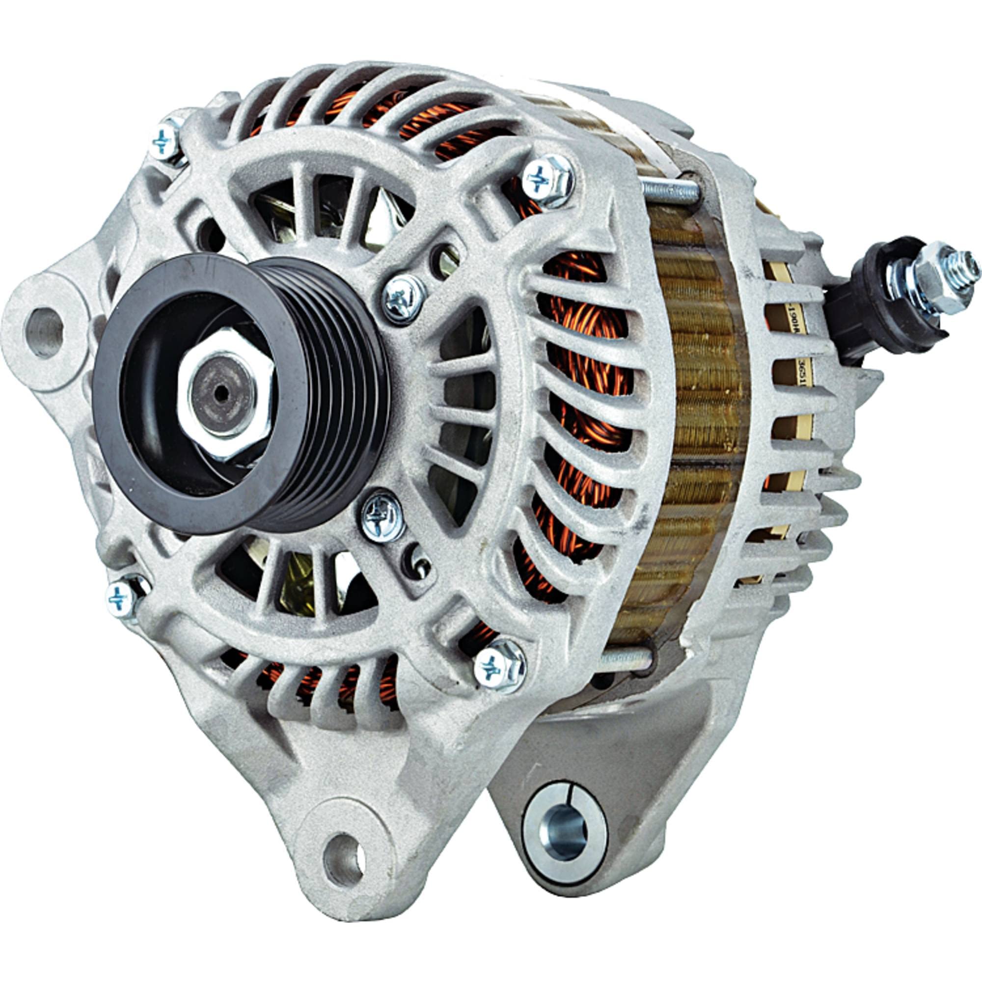 DB Electrical 400-48214 110Amp Alternator for 2012-2013 Mazda 3 2.0L L4 | Internal Fan, Solid Pulley, CW Rotation | Replacement for PE07-18-300 & 11635 | Perfect for Engine Performance & Electrical System Upgrade