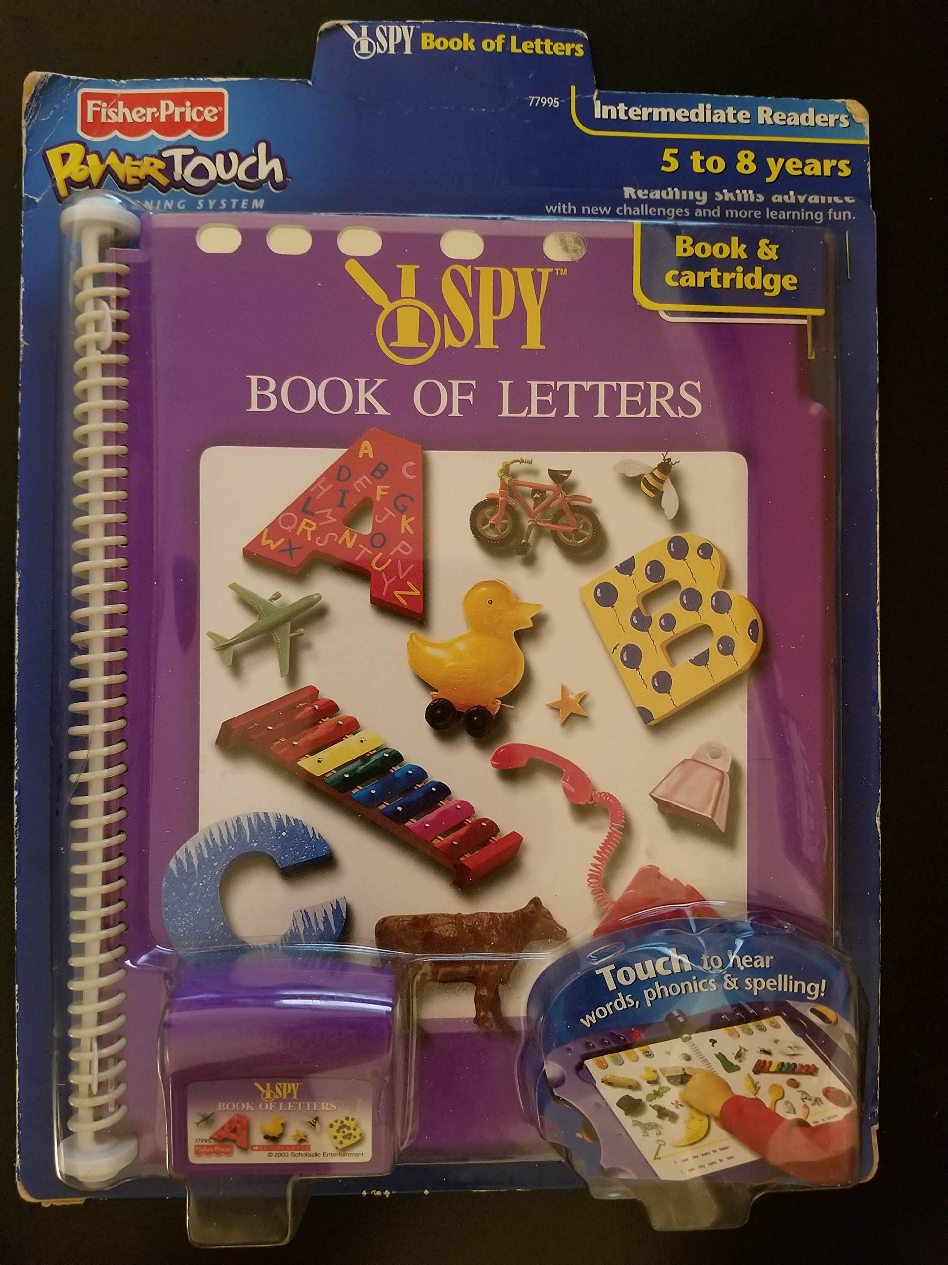 PowerTouch Learning System Book & Cartridge: I Spy - Alphabet Learning Book for Kids | Interactive Educational Toy for Early Reading & Letter Recognition | Perfect for Homeschooling & Preschool Learning
