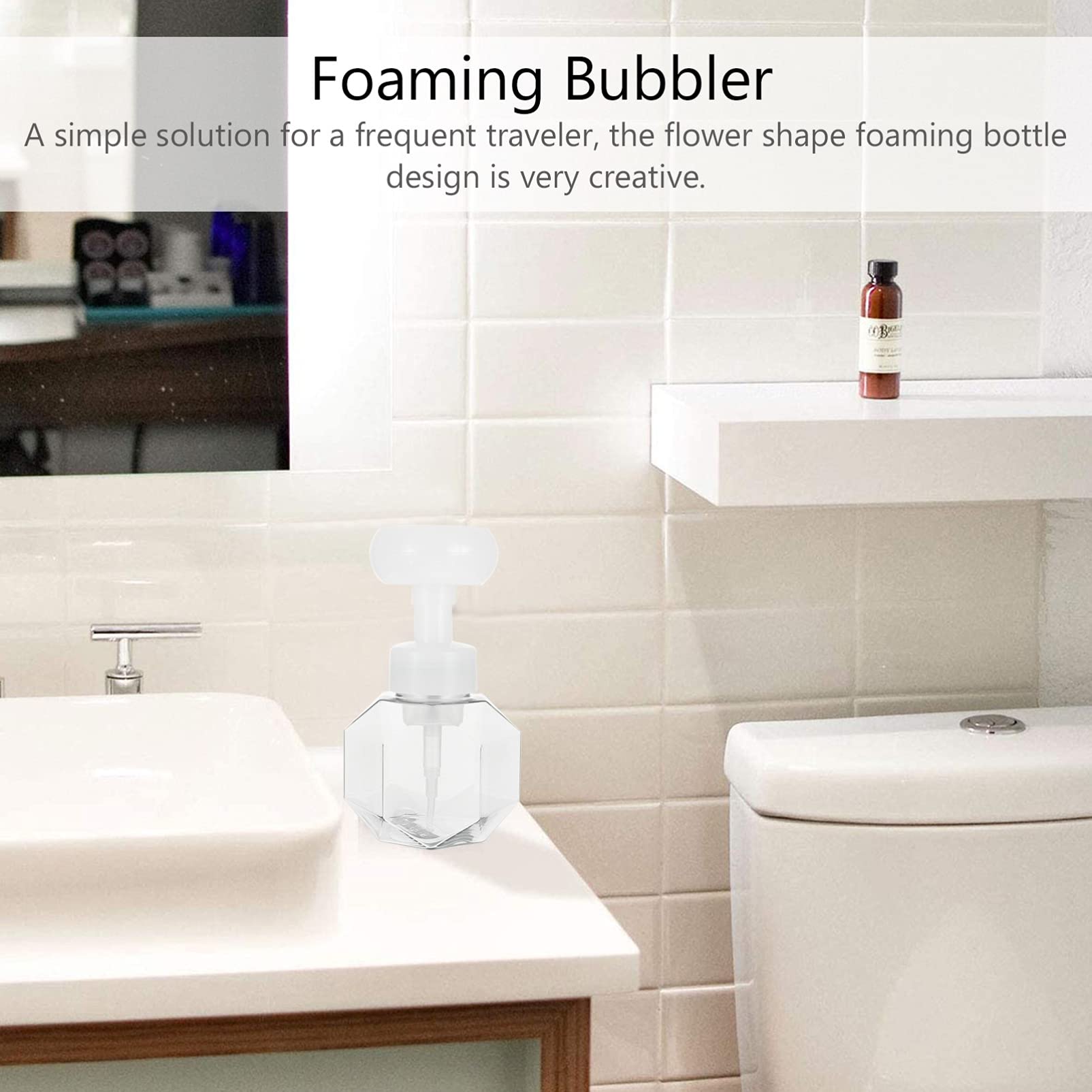 Refillable Foaming Soap Dispenser Bottle - Travel Size Empty Foam Container for Hand Wash, Facial Cleanser & Shampoo | Perfect for Bathroom, Kitchen & On-the-Go Use