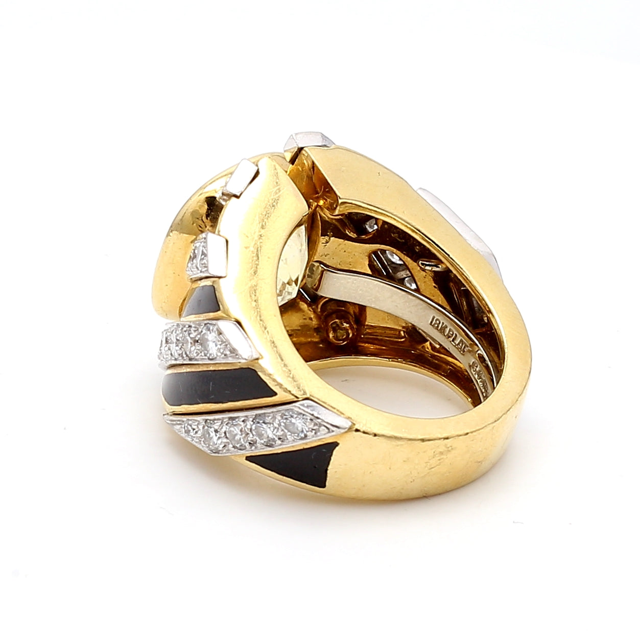 **13.00 Carat Sapphire & 1.62 Carat Diamond 18K Gold Ring for Women – Elegant Gemstone Jewelry for Engagement, Wedding & Special Occasions**