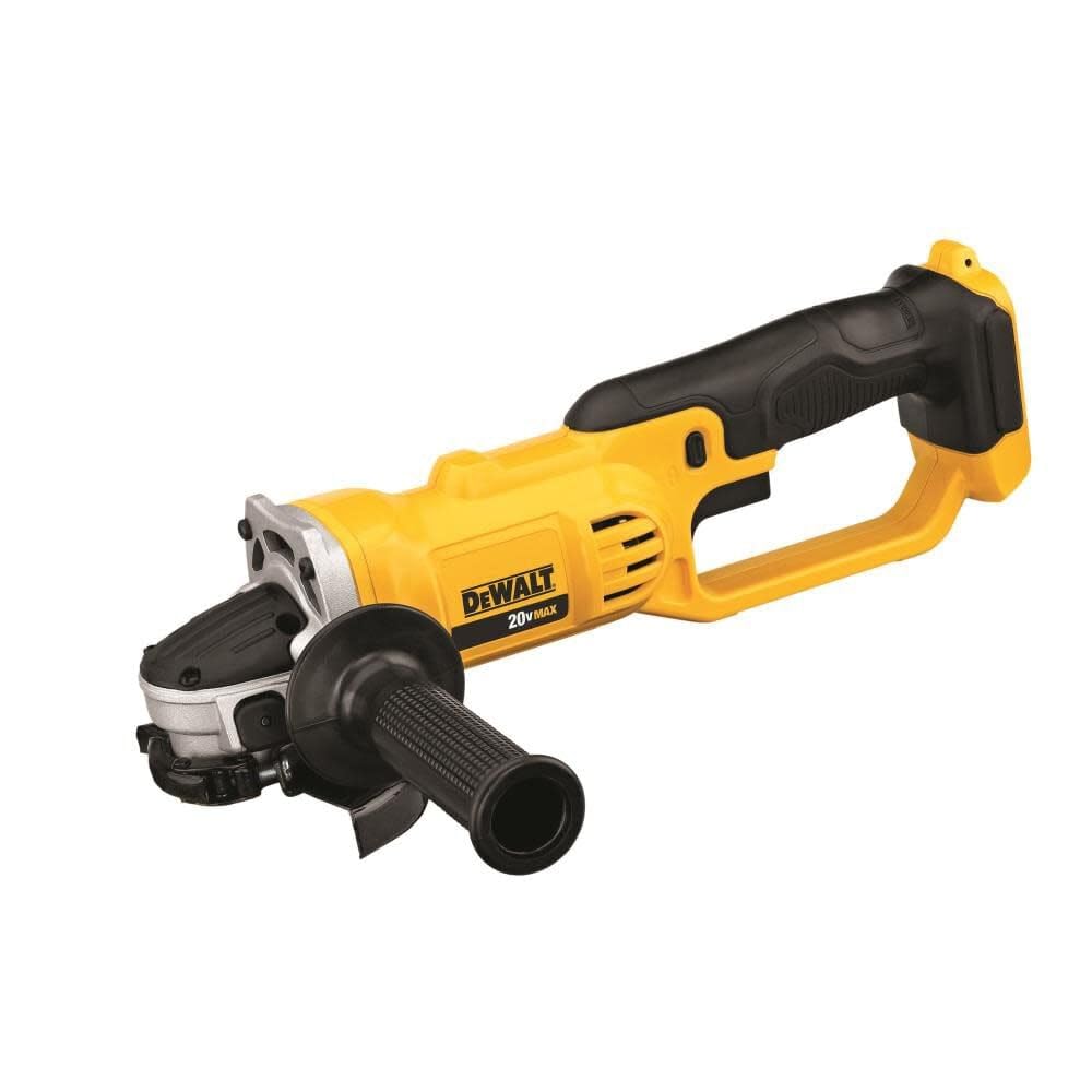 DEWALT DCG412B 20V MAX Lithium-Ion Cordless 4-1/2 Inch Angle Grinder (Tool Only) - Yellow - Perfect for Metal Cutting, Grinding, and Polishing in Construction, Welding, and DIY Projects