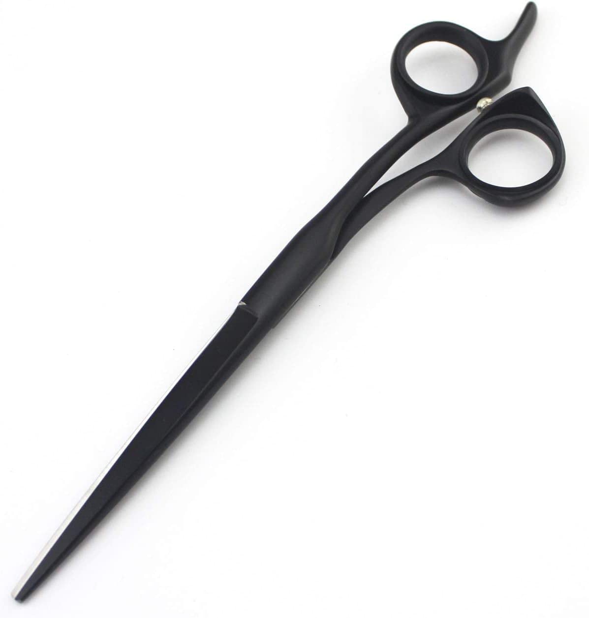 Professional Black Hairdressing Scissors - 7 Inch Barber Shears for Salon & Home Use, Silver Color with Optional Set - Perfect for Hair Cutting, Styling & Trimming