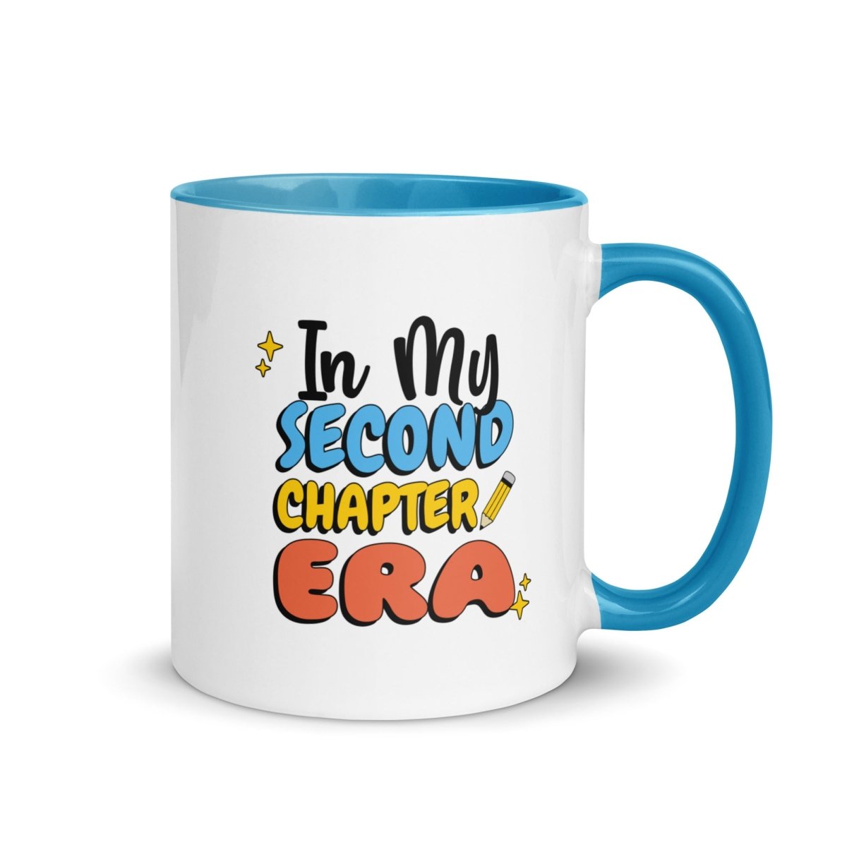 Second Chapter Era Colorful Coffee Mug - 16oz Ceramic Tea Cup with Handle, Perfect for Home, Office & Gifts | Dishwasher & Microwave Safe
