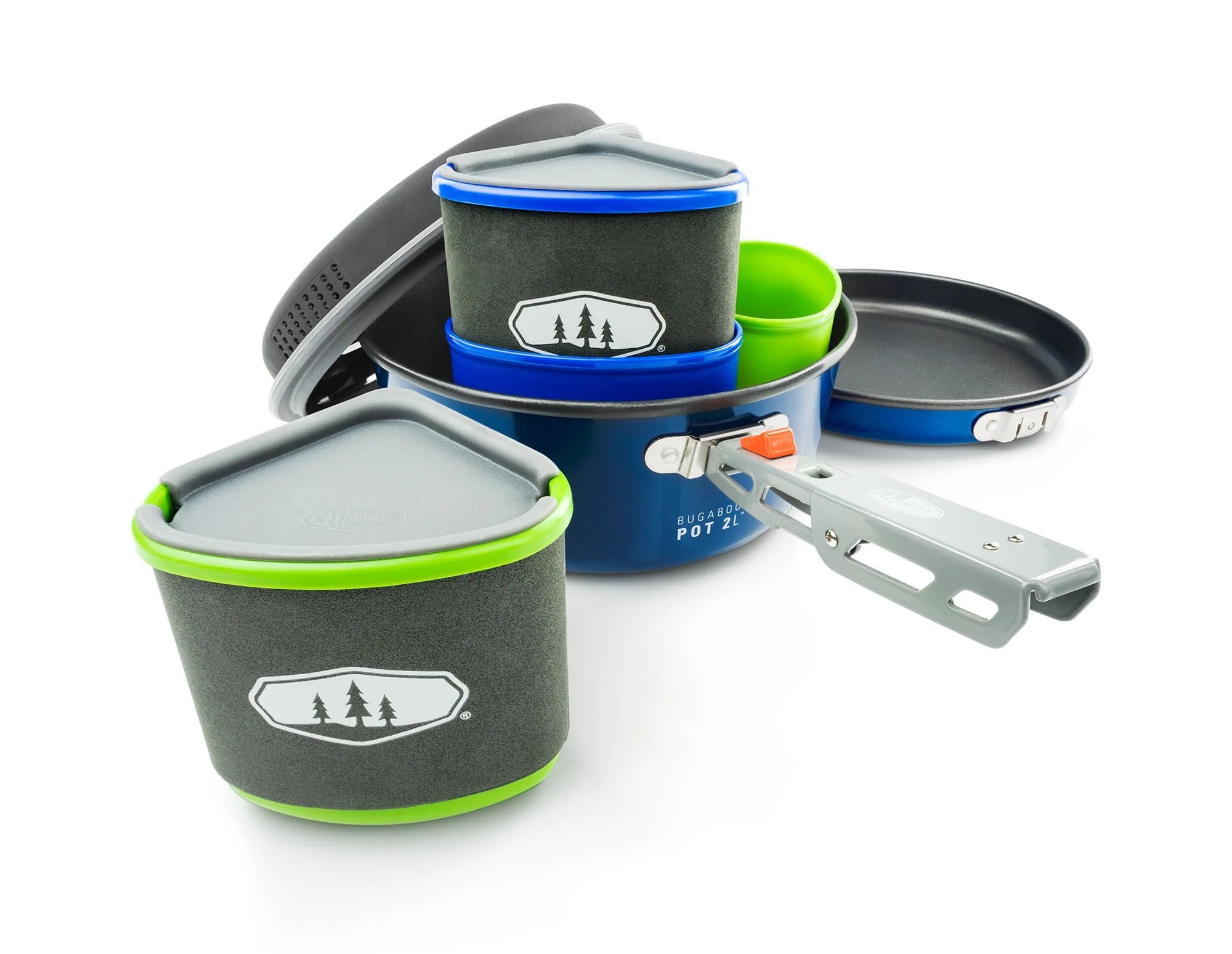 Bugaboo Backpacker Ceramic Cookset - Lightweight Camping Cookware Set for Backpacking, Hiking & Outdoor Adventures | Compact & Durable Travel Cooking Kit