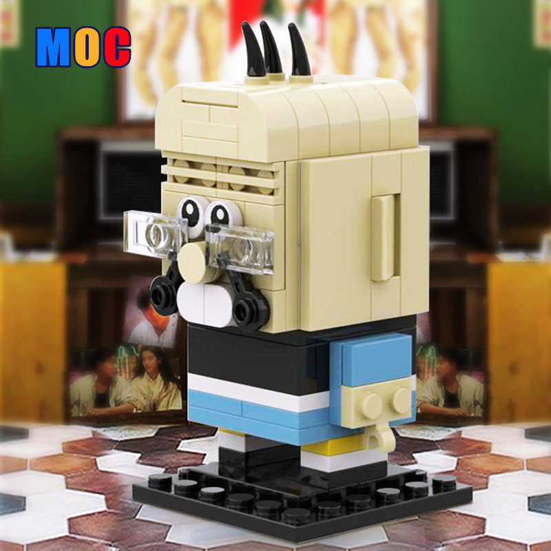 Gobricks MOC 138031 Building Blocks Set - Big Potato (Old Master Q) Classic Cartoon Model for Creative Play & Display