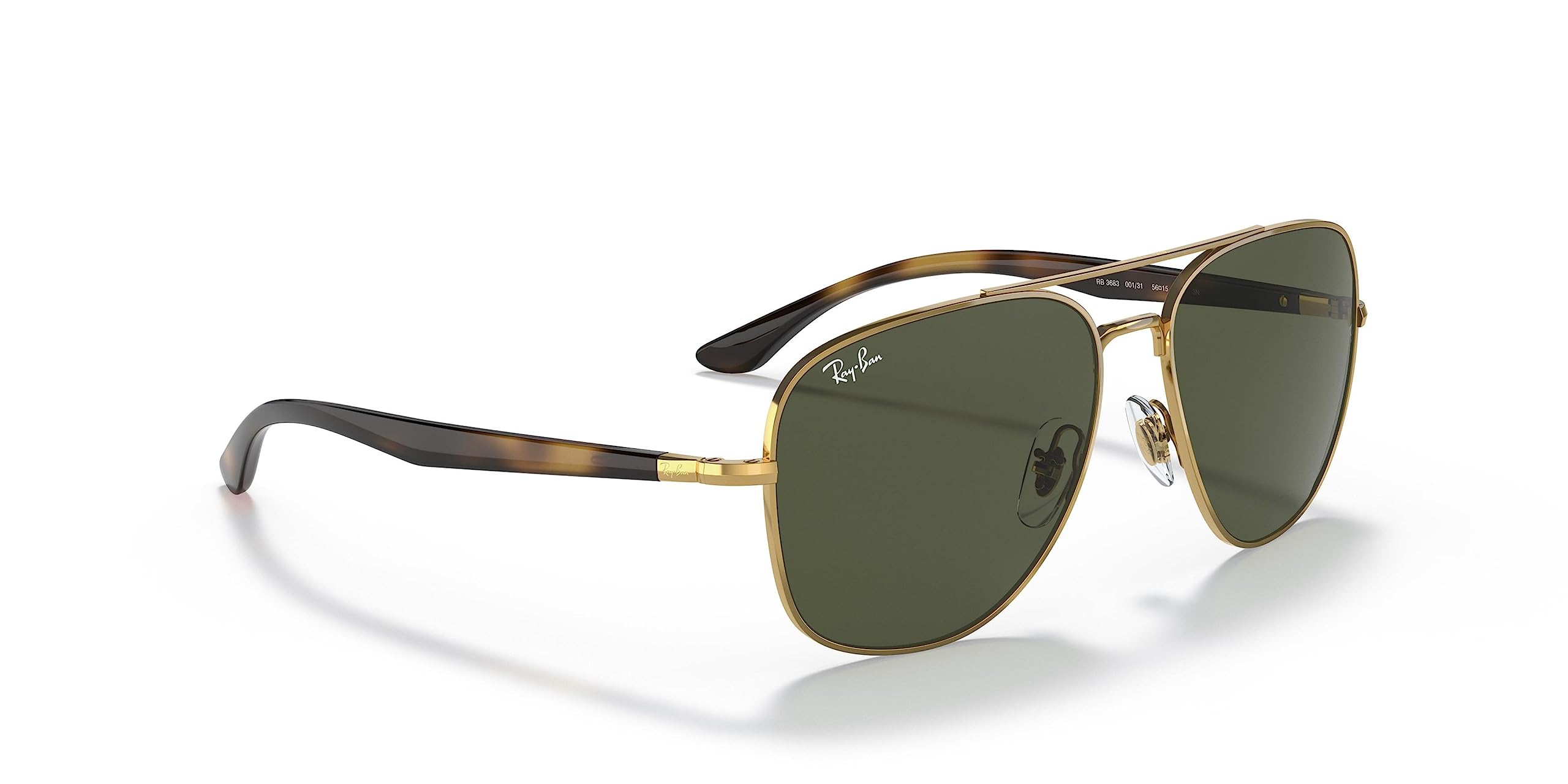 Ray-Ban RB3683 Square Sunglasses for Men & Women - Classic UV Protection Polarized Lenses - Perfect for Driving, Beach & Outdoor Activities