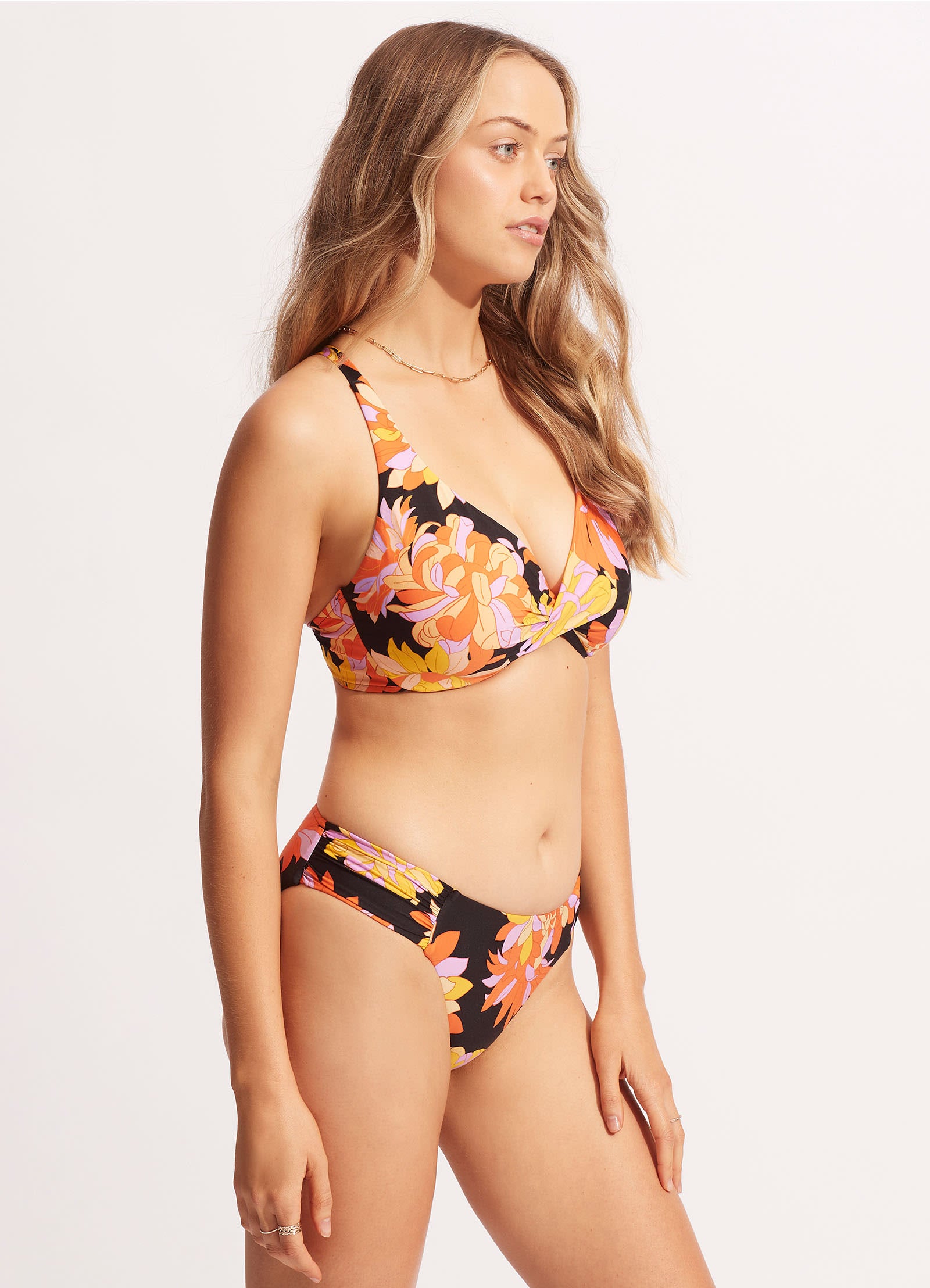 Palm Springs Wrap Front F Cup Black Lingerie - Sexy Plus Size Bra for Women | Perfect for Date Night & Special Occasions