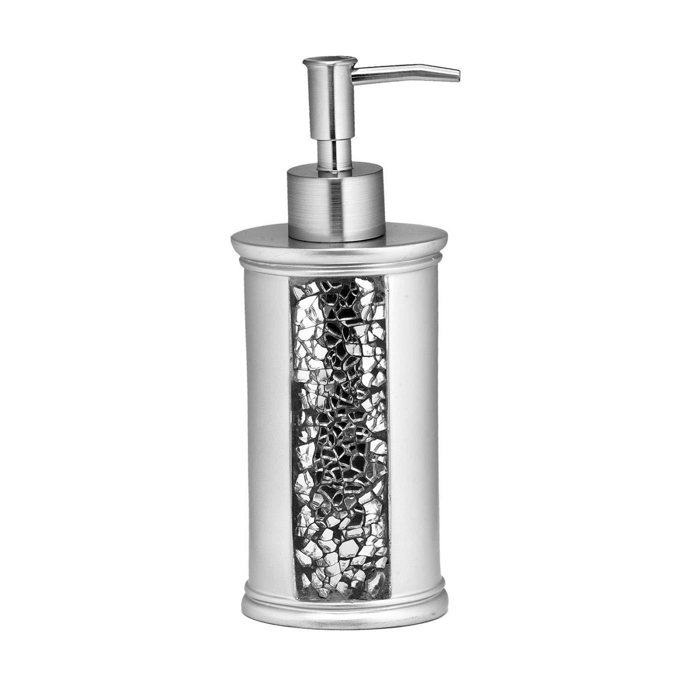 Premium 5-Piece Bathroom Accessory Set - Soap Dispenser, Toothbrush Holder, Tumbler, Waste Bin & Tissue Box (Elegant Silver) - Perfect for Modern Homes, Hotels & Spa Decor