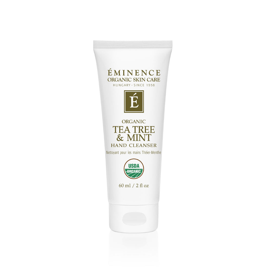 Eminence Organics Tea Tree & Mint Hand Cleanser - Natural Antibacterial Hand Wash for Dry & Sensitive Skin - Perfect for Home, Office & Travel Use