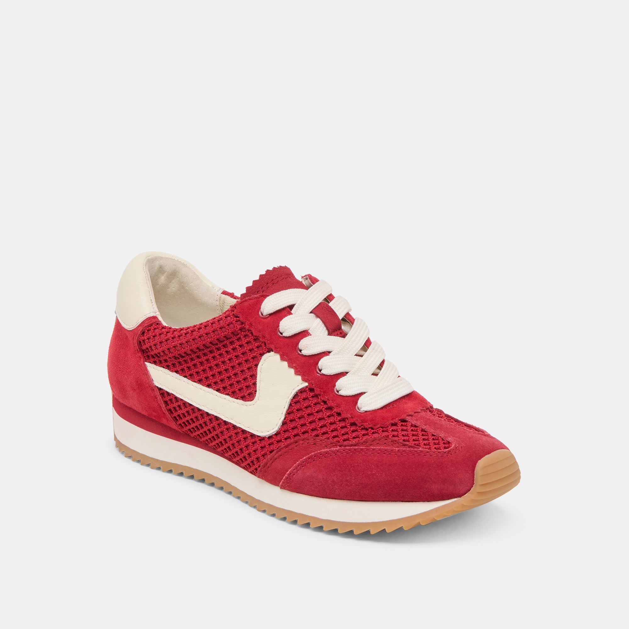 B.NTCD Men's Crimson Woven Mesh Sneakers - Breathable Lightweight Running Shoes for Gym, Walking & Casual Wear