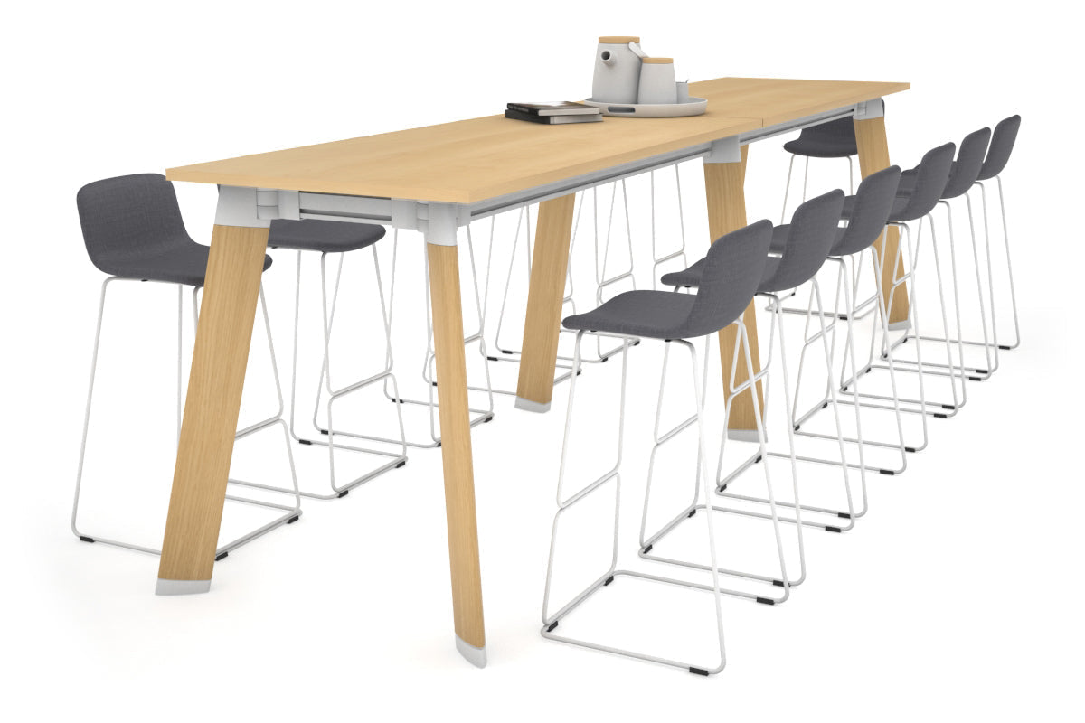 Switch Collaborative Counter High Table - 3200L x 800W - Modern Office Standing Desk for Coworking Spaces, Home Offices & Commercial Use