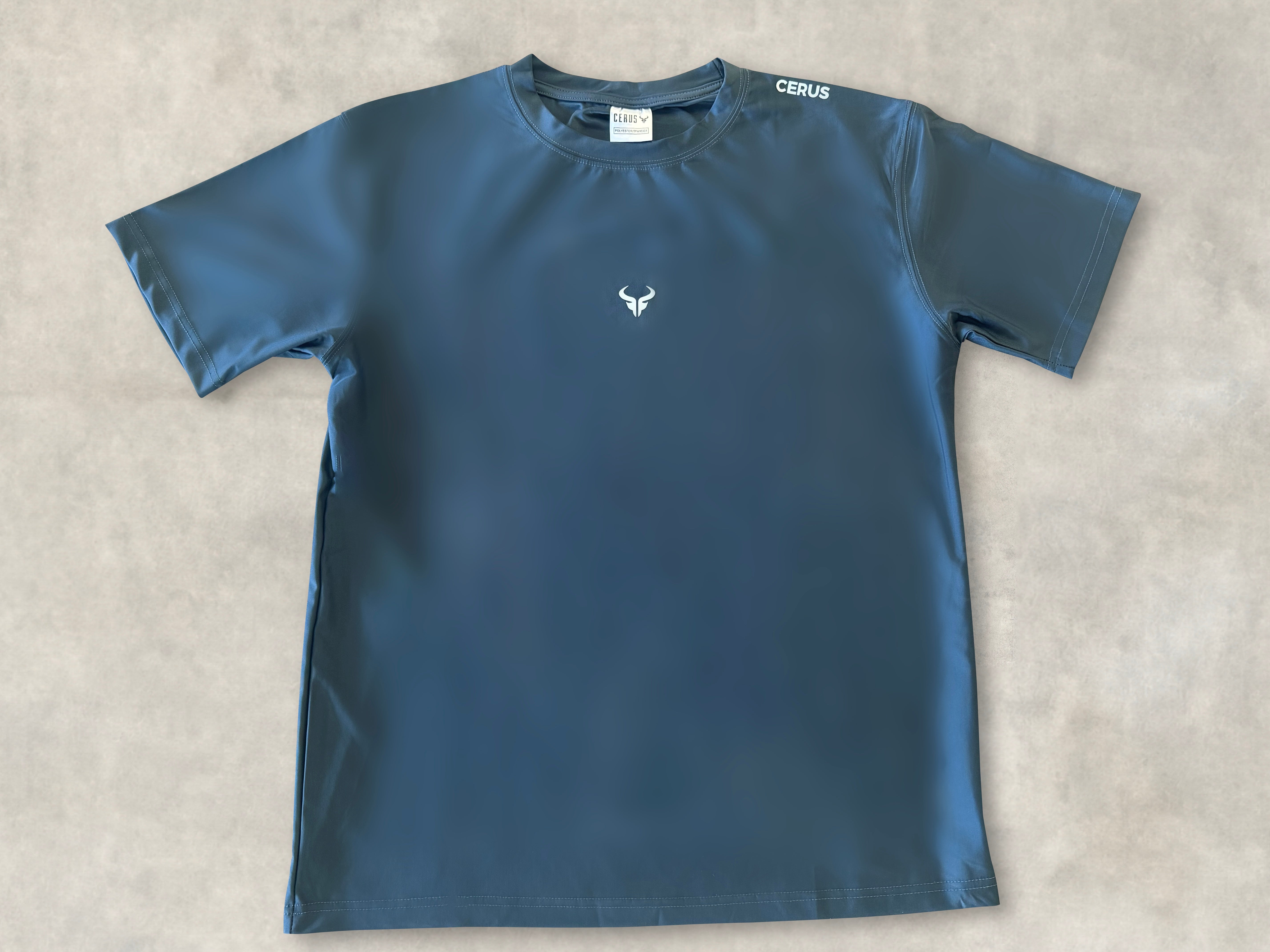 Cerus Grey Flex Men's T-Shirt - Soft Cotton Comfort Fit Casual Tee for Everyday Wear, Gym, and Outdoor Activities