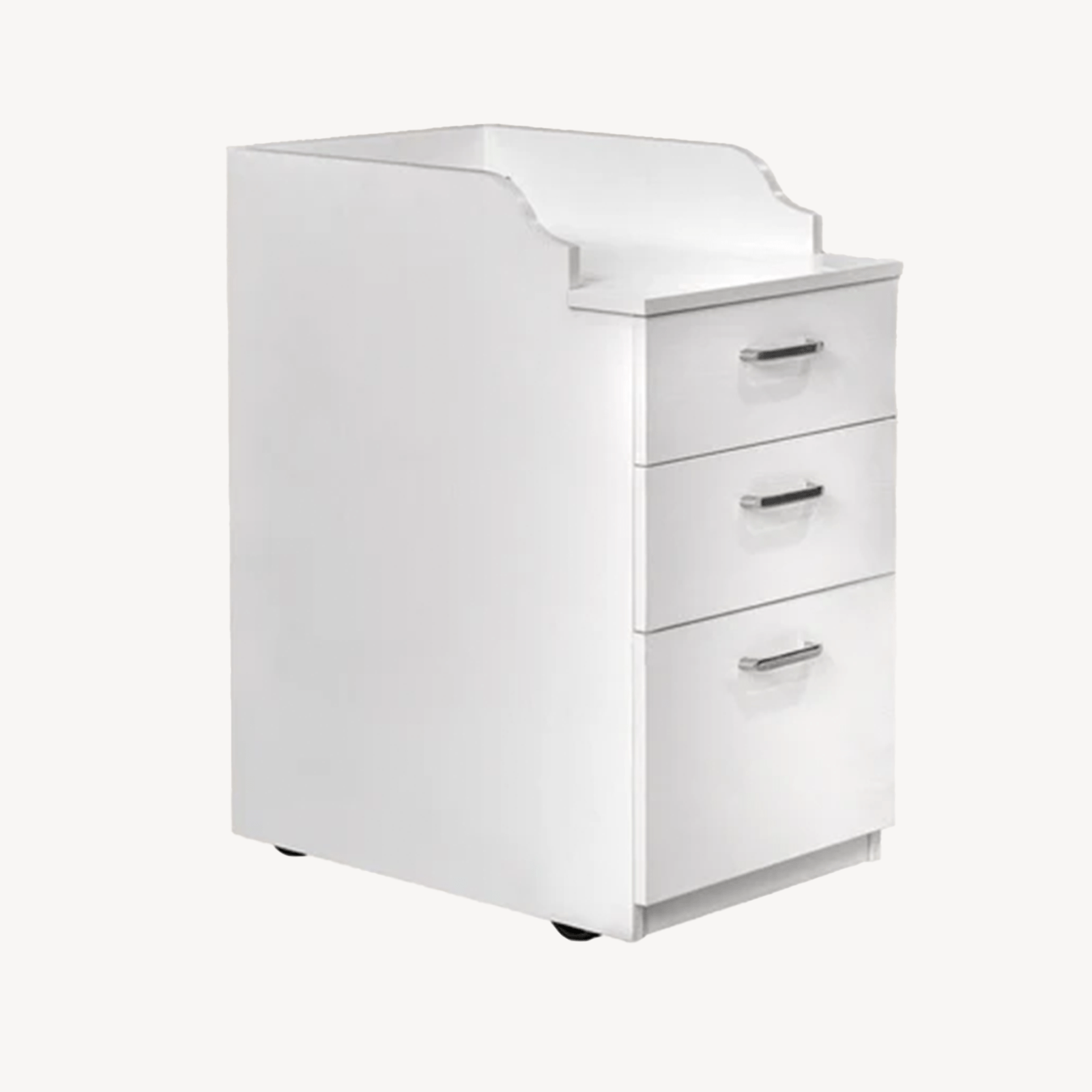 AVIGNON Pedicart 3-Drawer Rolling Cart with Wheels - Perfect for Salon, Spa, Nail & Beauty Supplies Organization - Mobile Storage for Professional or Home Use