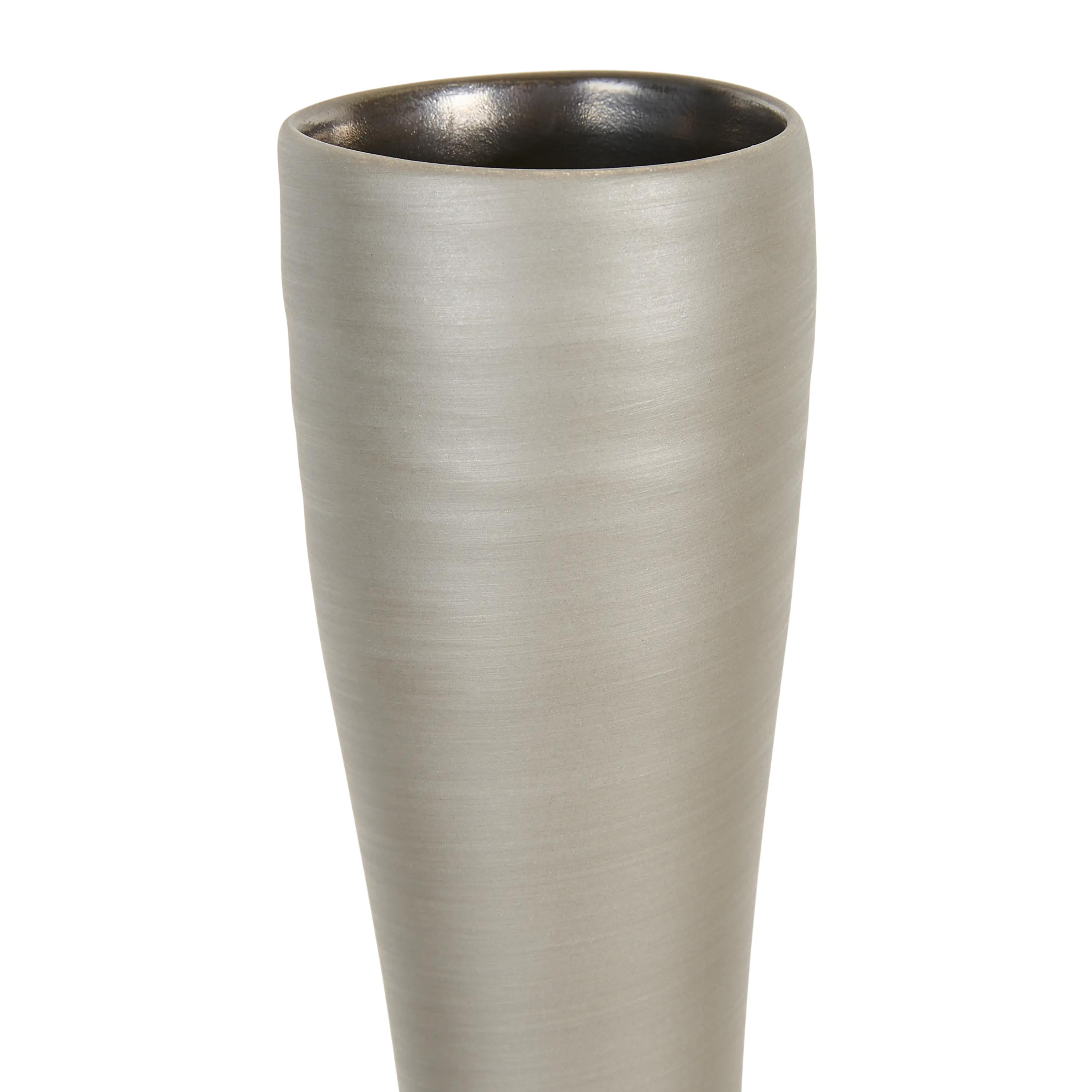 Elegant Bronze Flute Vase - 24 Inch Tall Decorative Flower Vase for Home Decor, Wedding Centerpieces & Luxury Gift Giving