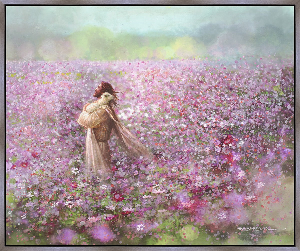 Calming Embrace Large Wall Art Gallery Wrap Canvas - Modern Abstract Painting for Living Room, Bedroom & Office Decor