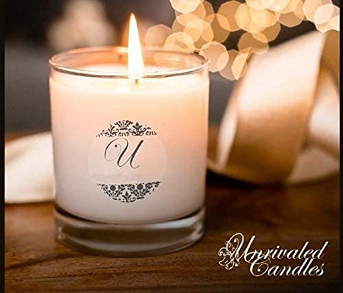 Orange Vanilla Scented Candle in 14 oz Glass Jar with Surprise Jewelry Necklace ($10-$10,000 Value) - Perfect for Home Decor, Gifts & Relaxation