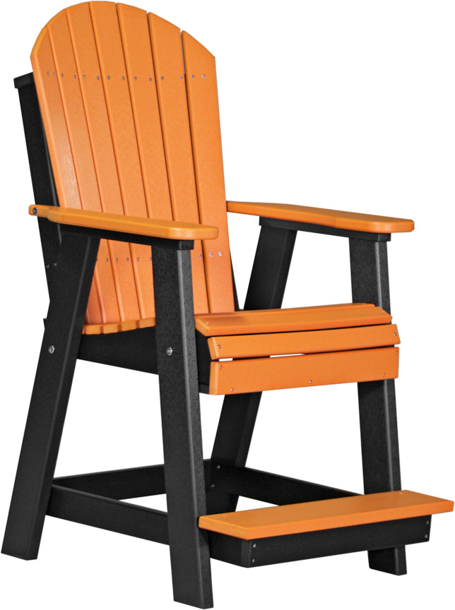 Premium Adirondack Balcony Chair - Durable Outdoor Patio Furniture for Relaxing - Perfect for Gardens, Decks, and Poolside Lounging
