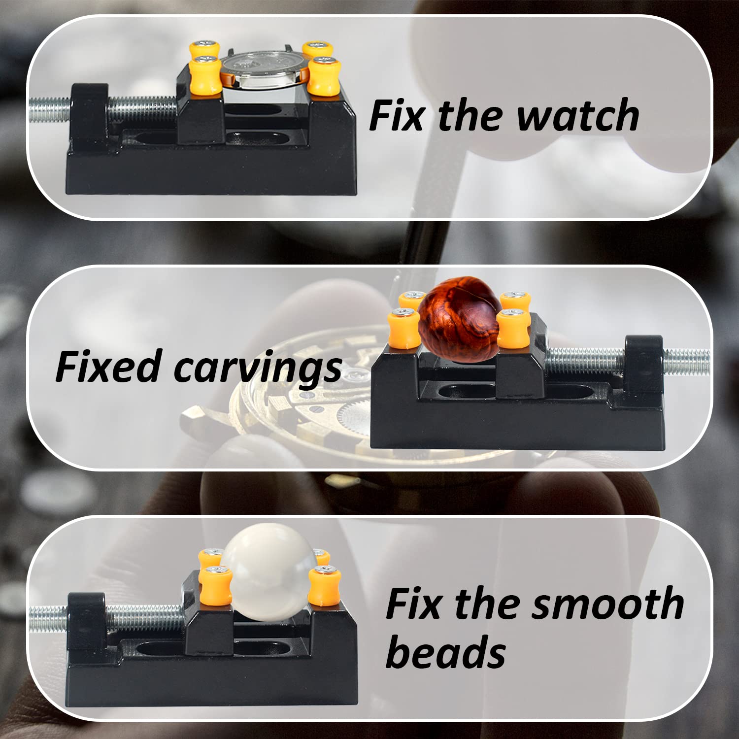 Adjustable Watch Case Opener Tool - Professional Watchmaker Kit with Metal & Plastic Openers - Perfect for Watch Repair, Battery Replacement & Maintenance