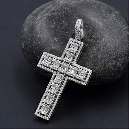 Communal Cross Pendant Necklace - Religious Jewelry for Men & Women - 925 Sterling Silver Crucifix Pendant - Perfect for Gifts, Baptism, Church & Everyday Wear