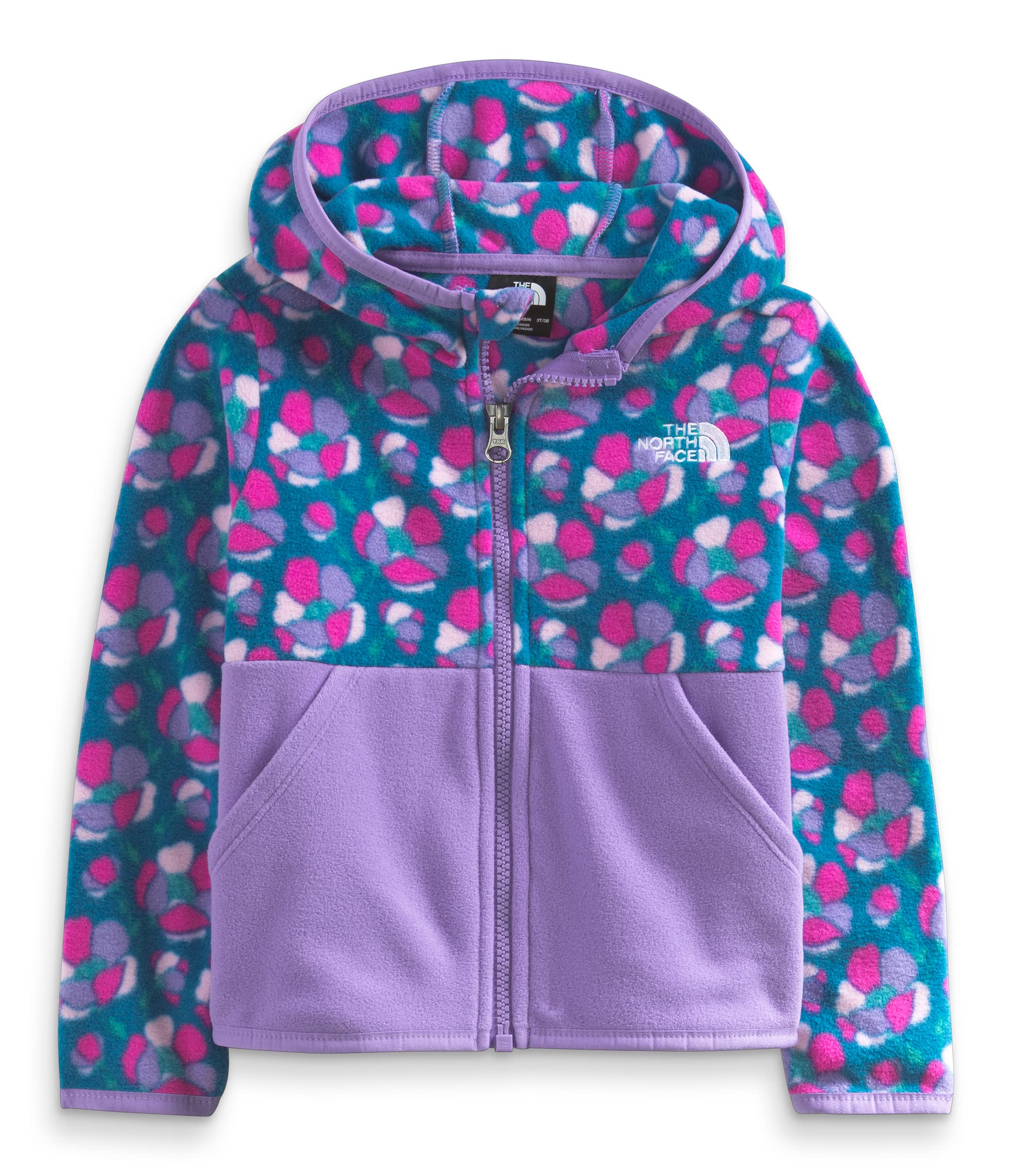 The North Face Toddler Glacier Full Zip Hoodie - Warm Fleece Sweatshirt for Boys & Girls | Perfect for Outdoor Play, Winter Adventures & Everyday Comfort