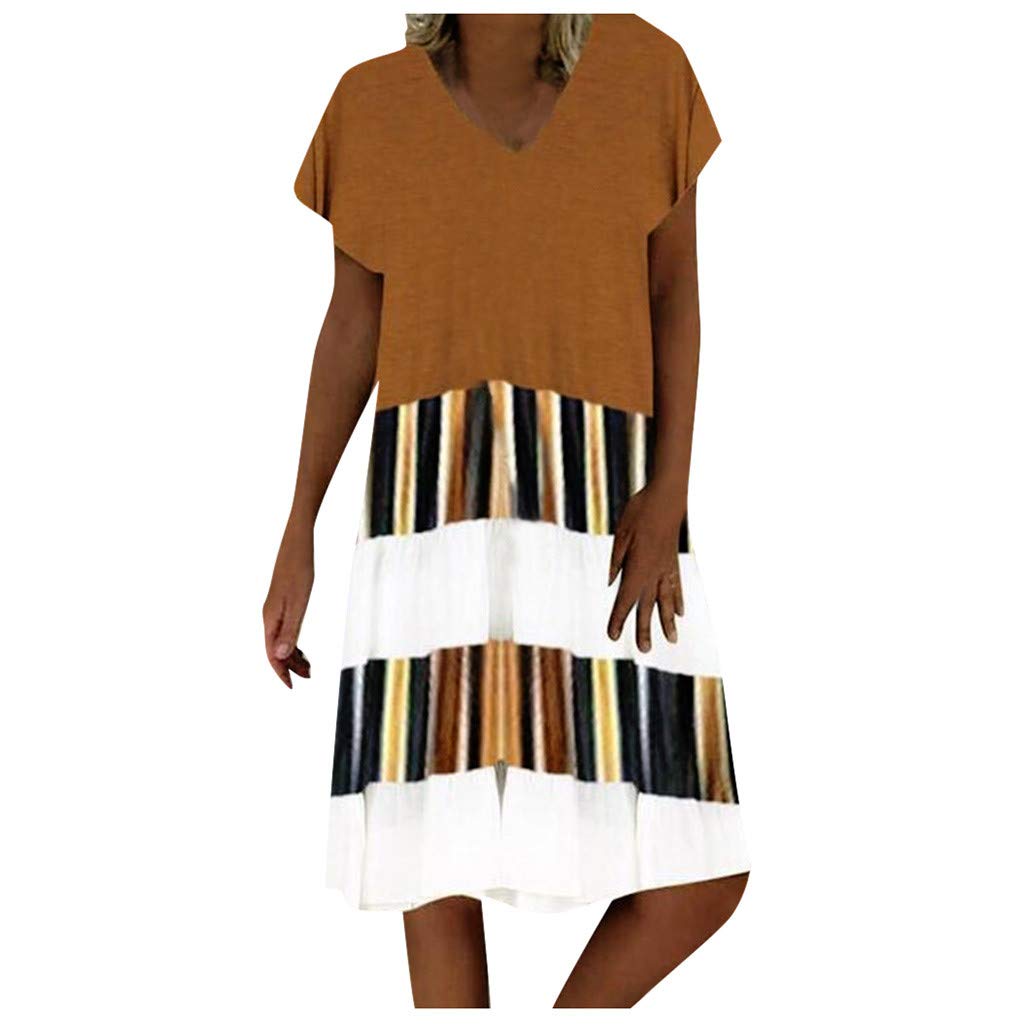Women's Long Sleeve Ethnic Print Beach Dress with Round Neck - Sexy Summer Short Dress for Vacation, Pool Party & Boho Fashion